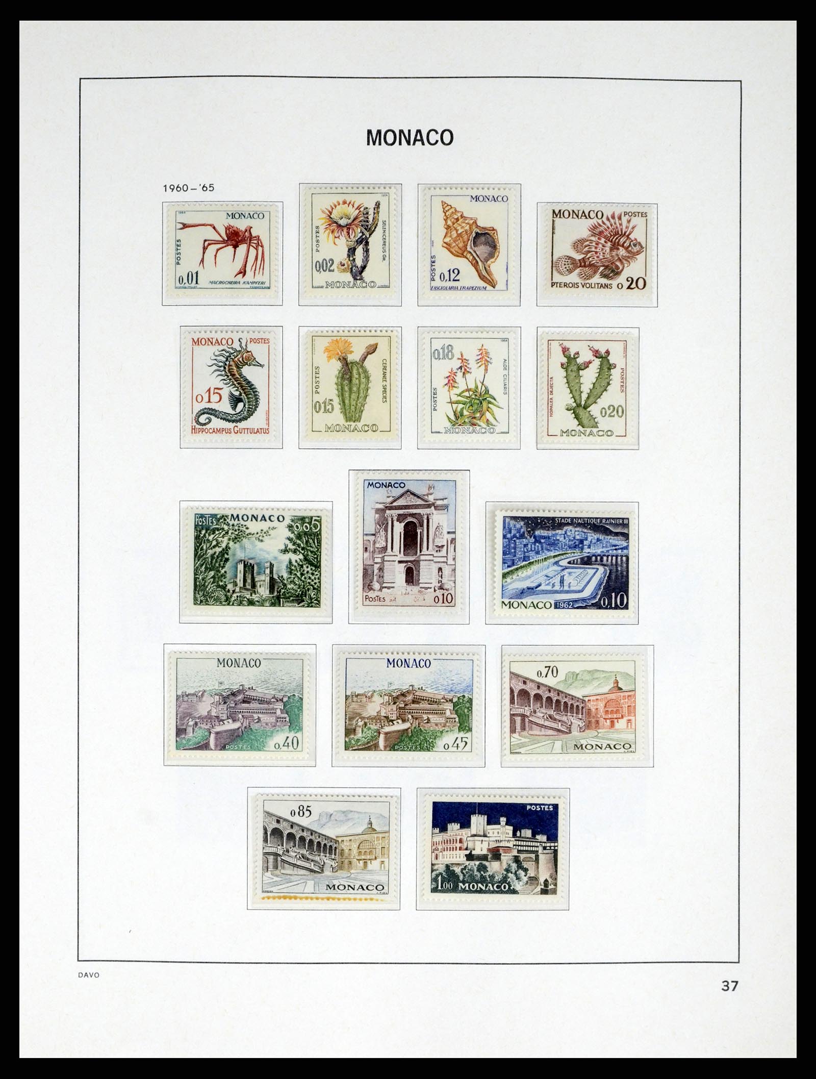 38041 0037 - Stamp collection 38041 Monaco 1885-1974.