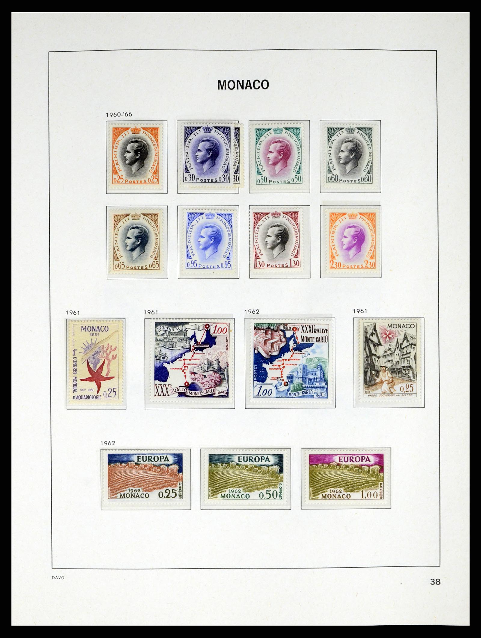 38041 0038 - Stamp collection 38041 Monaco 1885-1974.