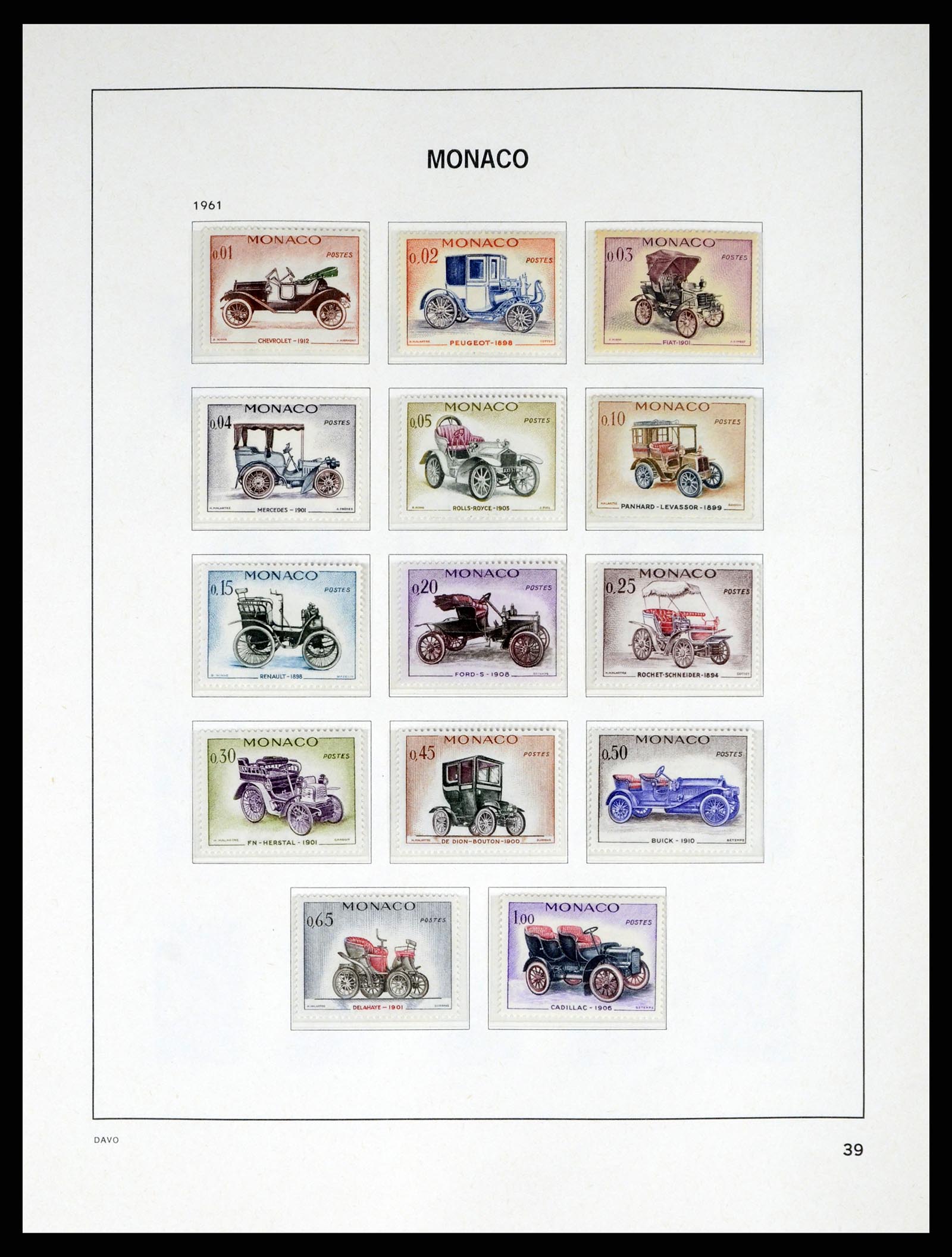 38041 0039 - Stamp collection 38041 Monaco 1885-1974.