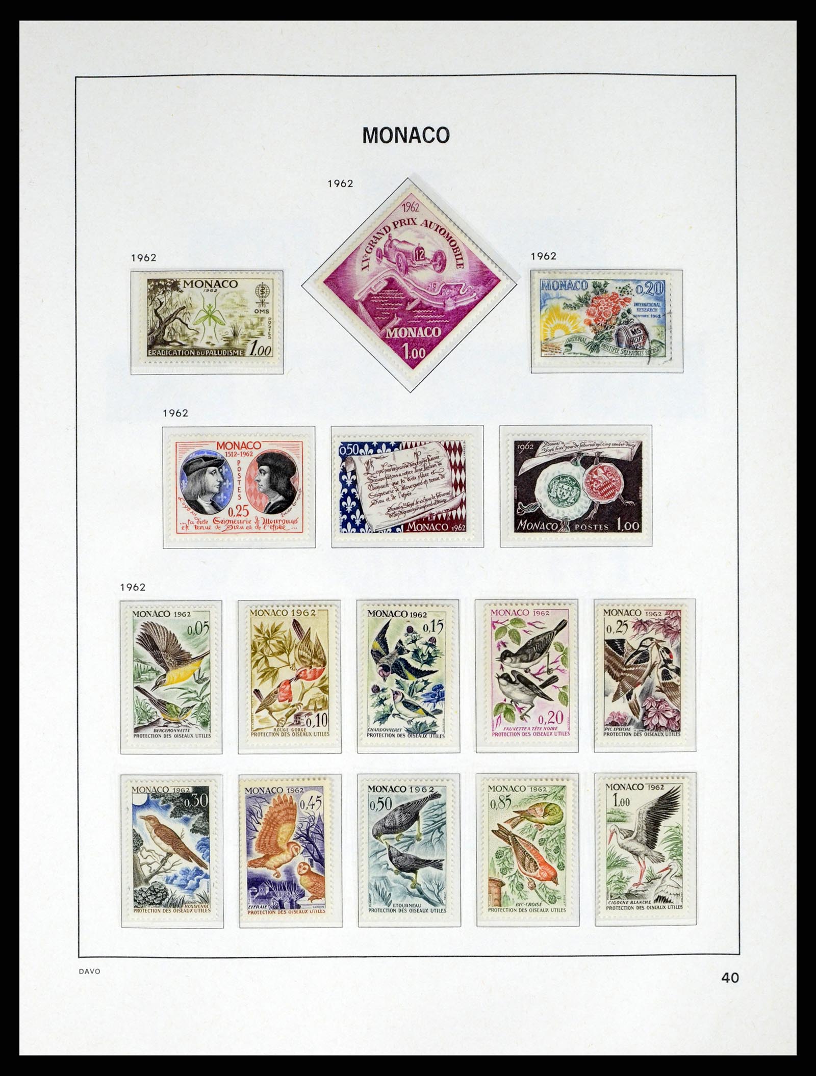 38041 0040 - Stamp collection 38041 Monaco 1885-1974.