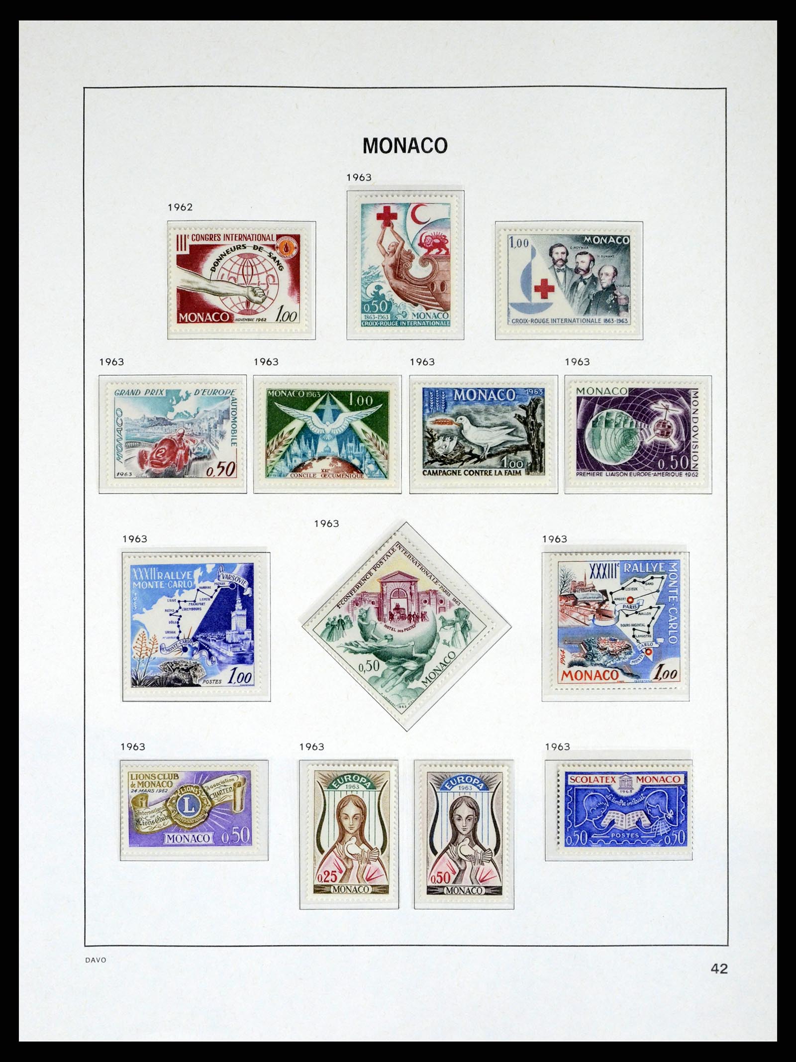 38041 0042 - Stamp collection 38041 Monaco 1885-1974.