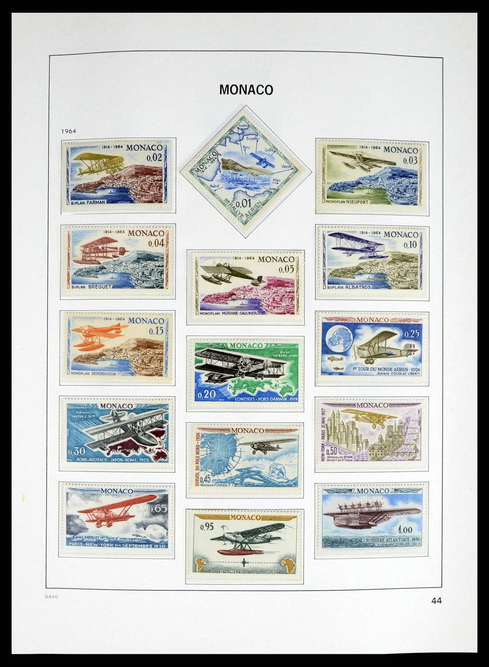 38041 0044 - Stamp collection 38041 Monaco 1885-1974.