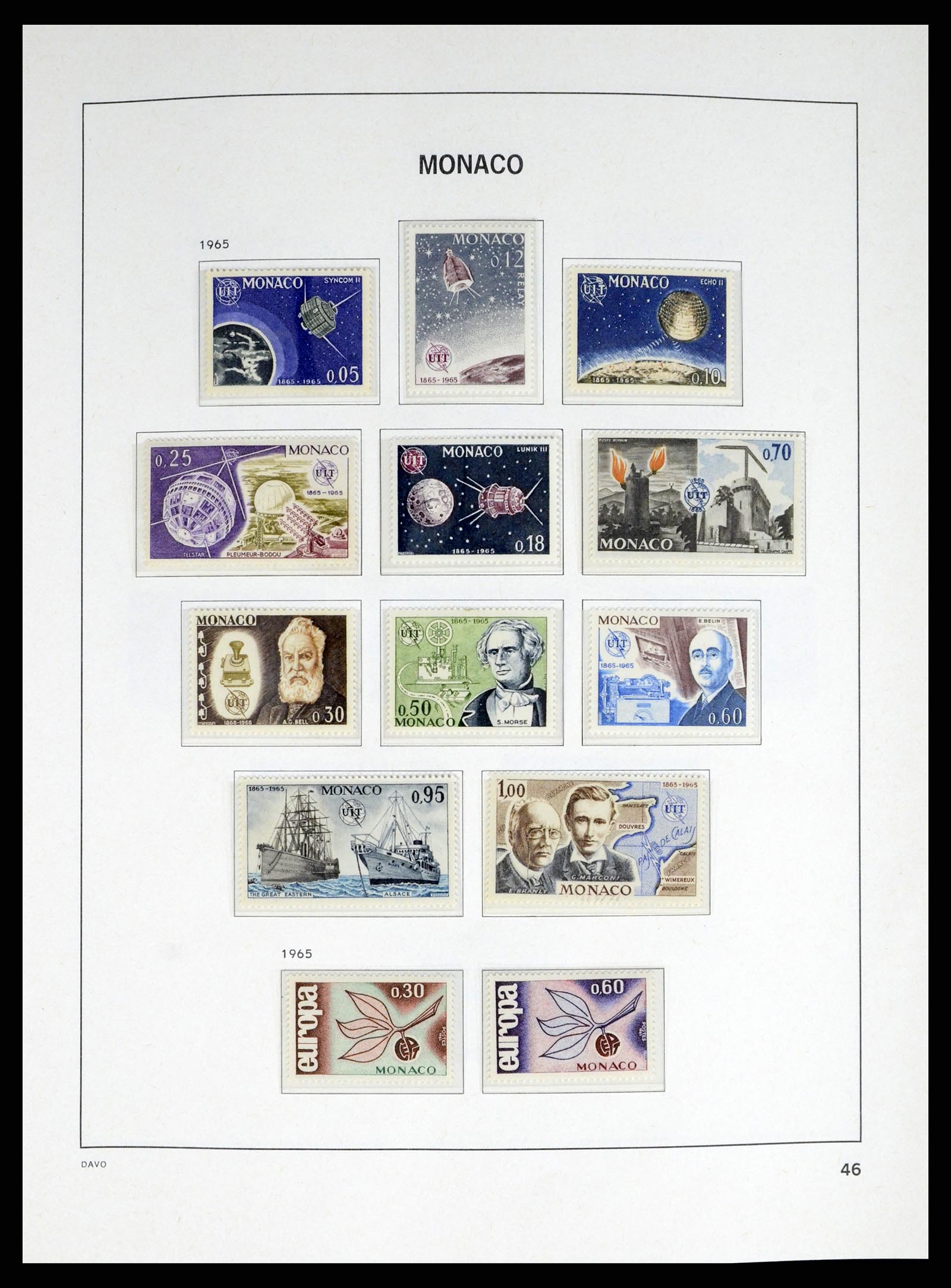 38041 0046 - Stamp collection 38041 Monaco 1885-1974.