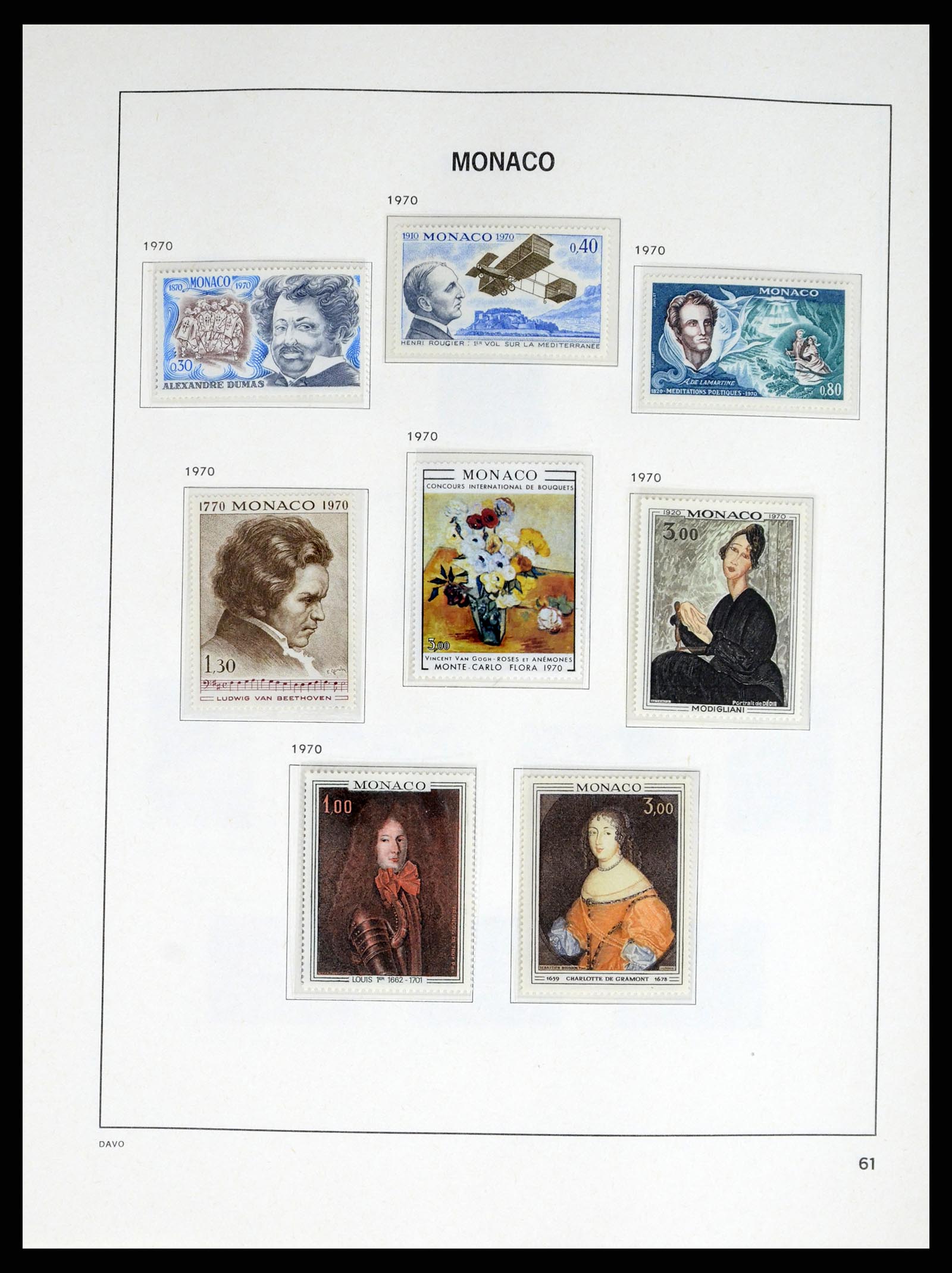 38041 0061 - Stamp collection 38041 Monaco 1885-1974.