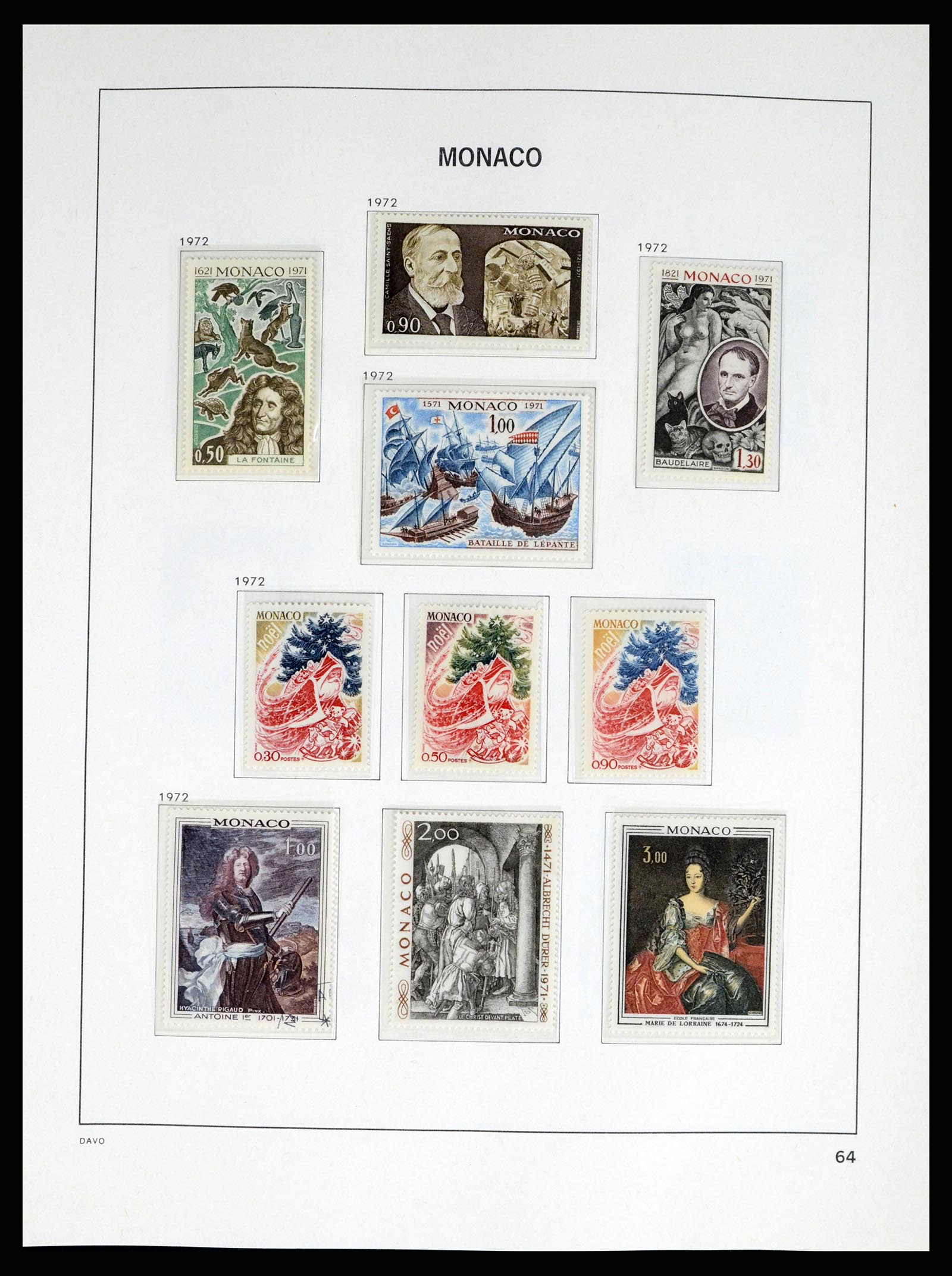 38041 0064 - Stamp collection 38041 Monaco 1885-1974.