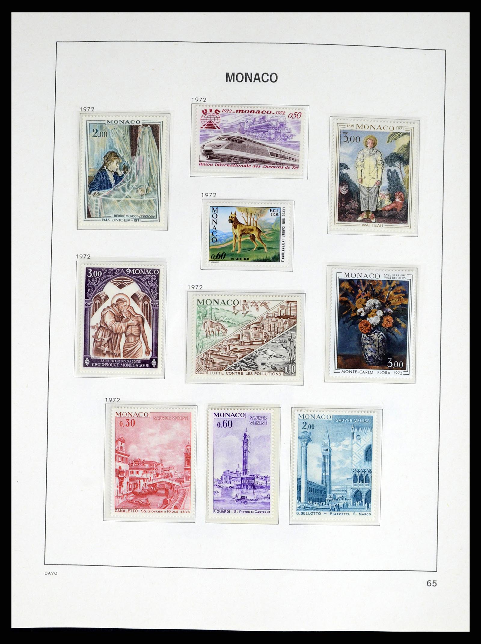 38041 0065 - Stamp collection 38041 Monaco 1885-1974.
