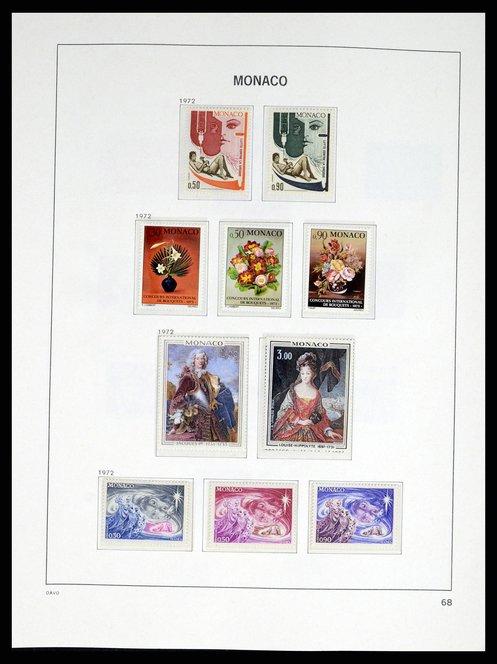 38041 0069 - Stamp collection 38041 Monaco 1885-1974.