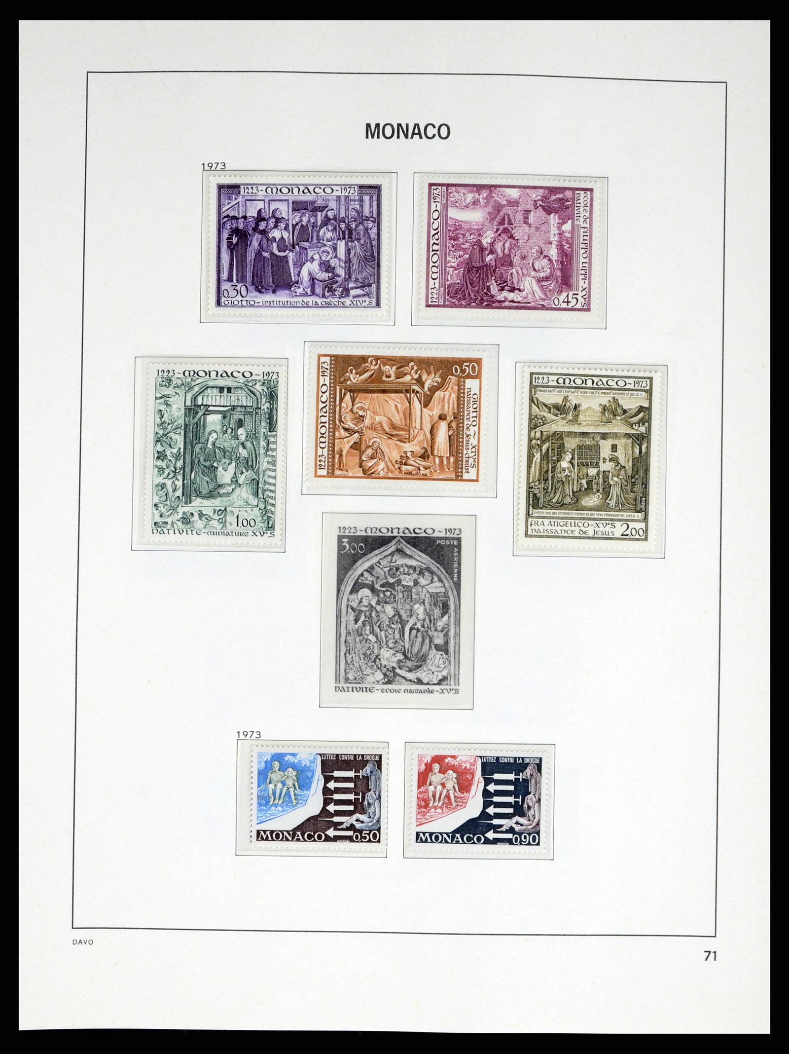 38041 0072 - Stamp collection 38041 Monaco 1885-1974.