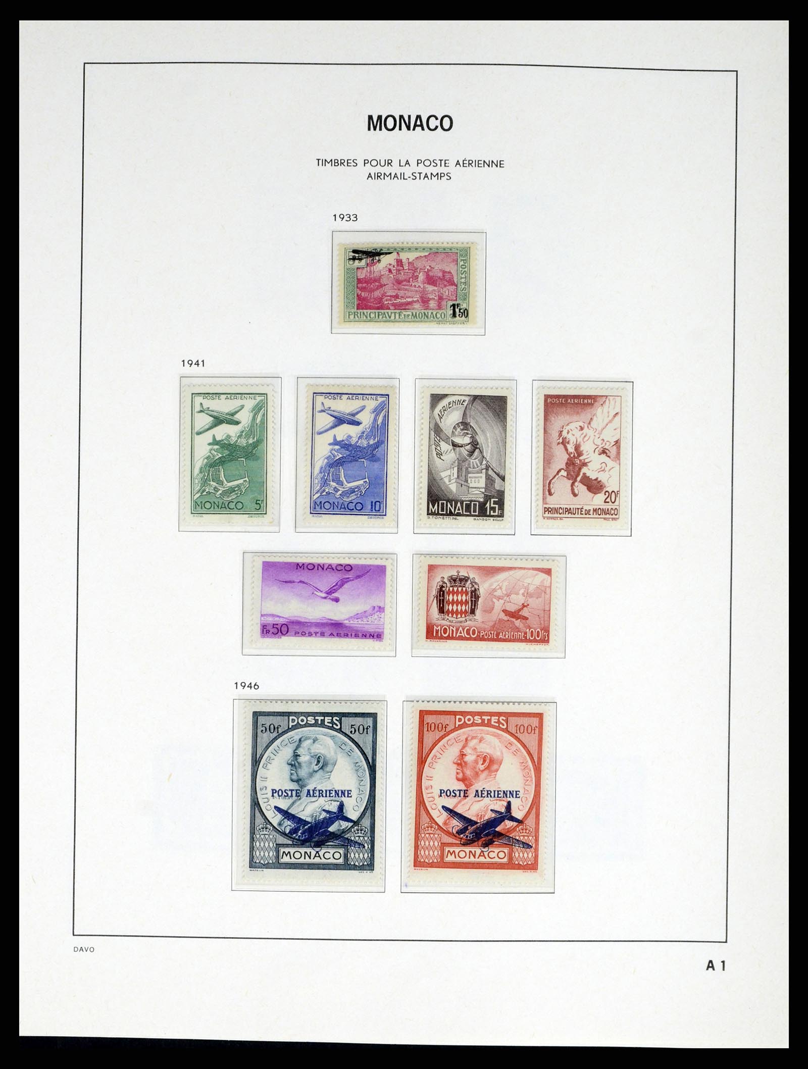 38041 0078 - Stamp collection 38041 Monaco 1885-1974.