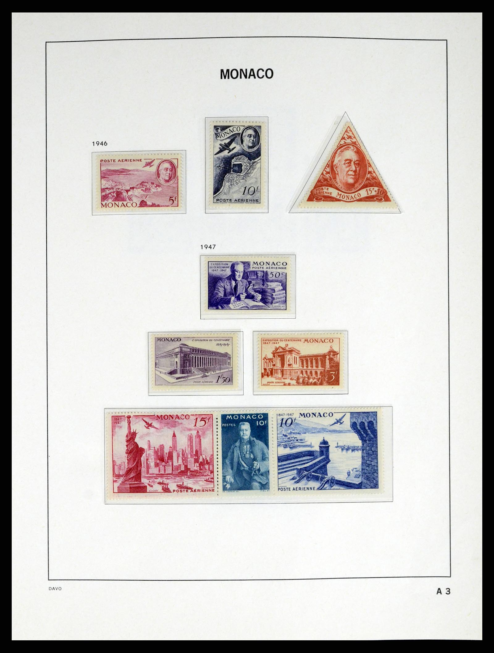 38041 0080 - Stamp collection 38041 Monaco 1885-1974.