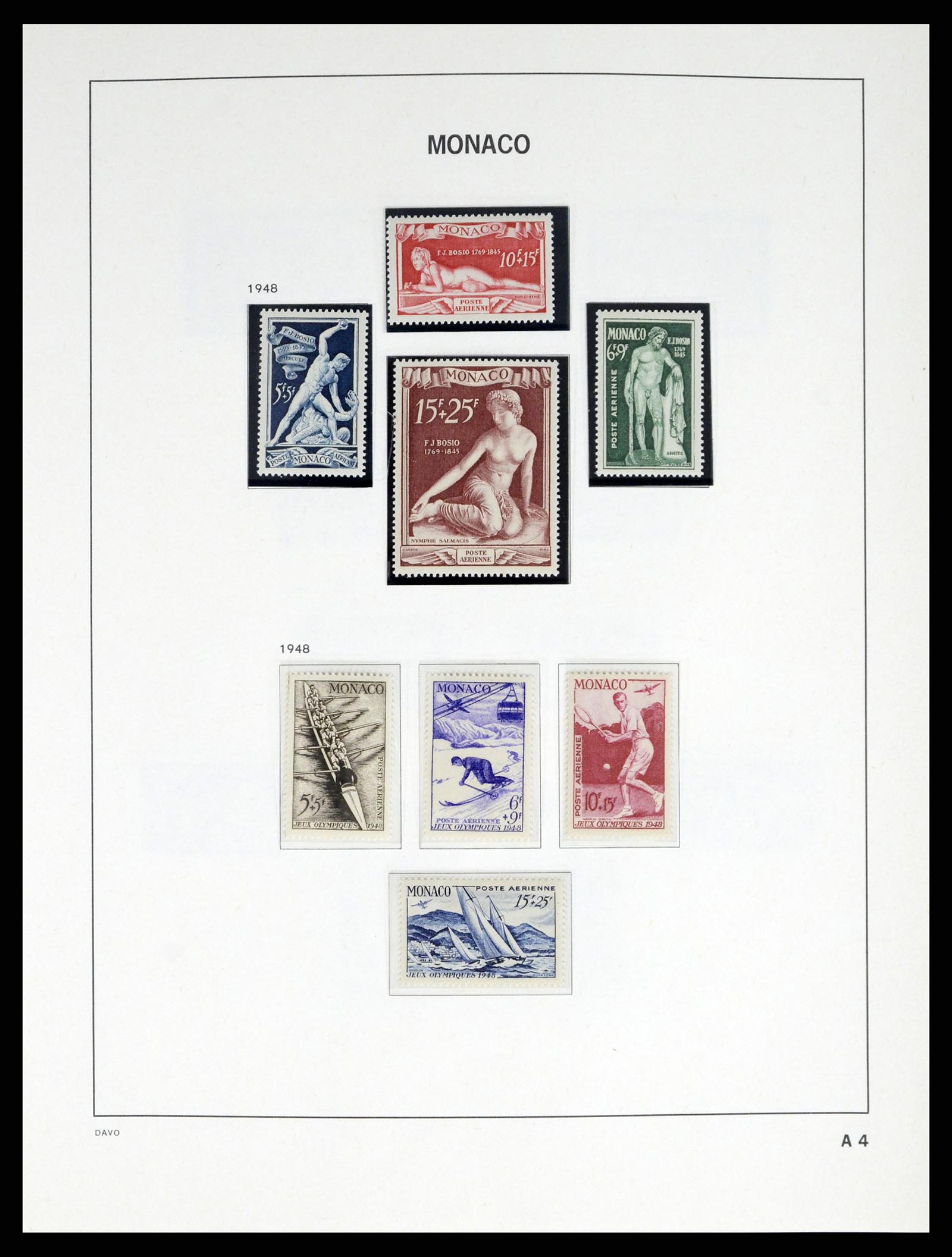 38041 0081 - Postzegelverzameling 38041 Monaco 1885-1974.