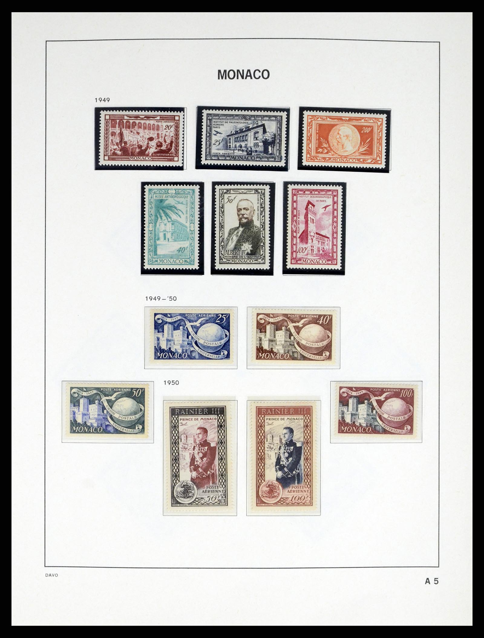 38041 0082 - Postzegelverzameling 38041 Monaco 1885-1974.