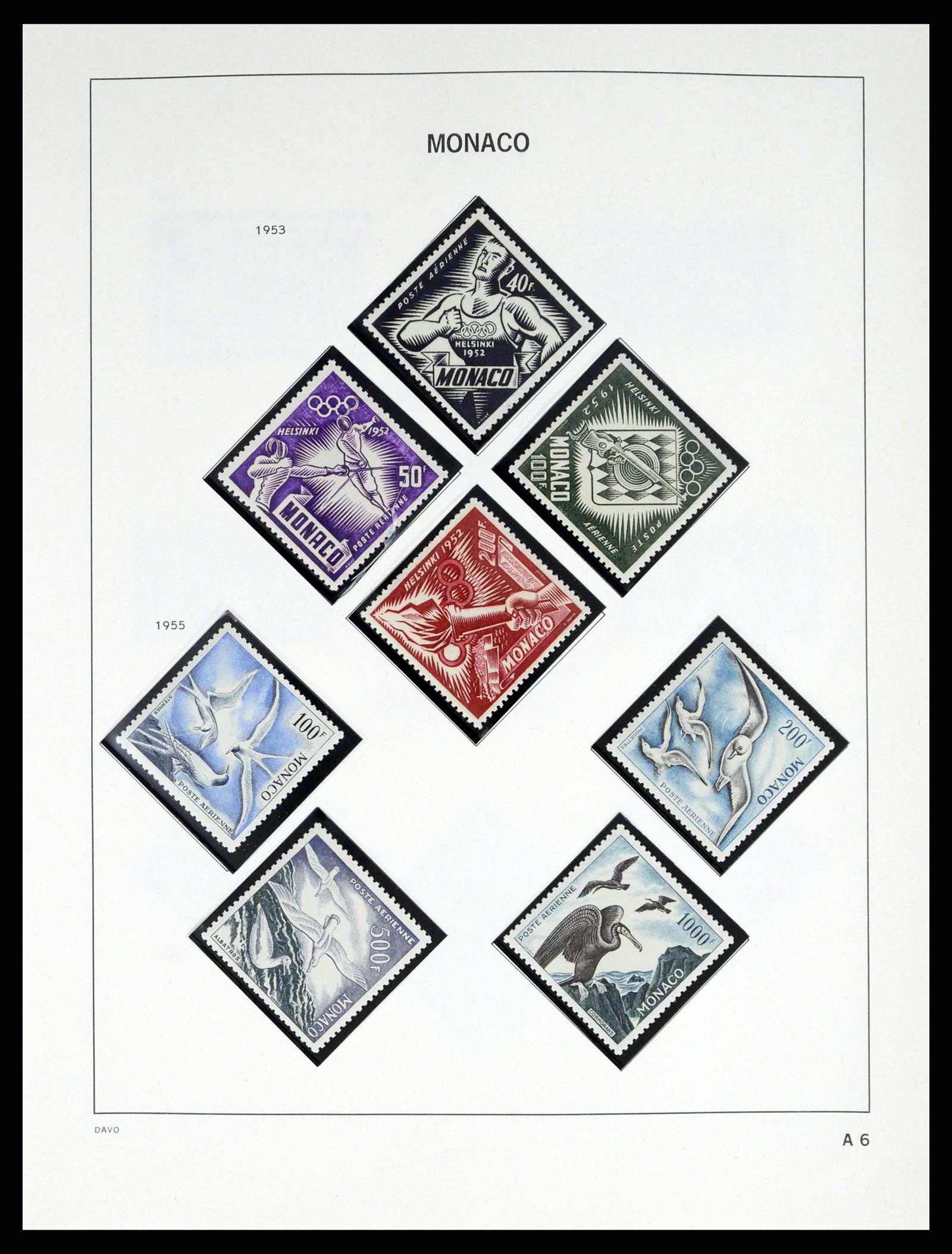38041 0083 - Postzegelverzameling 38041 Monaco 1885-1974.