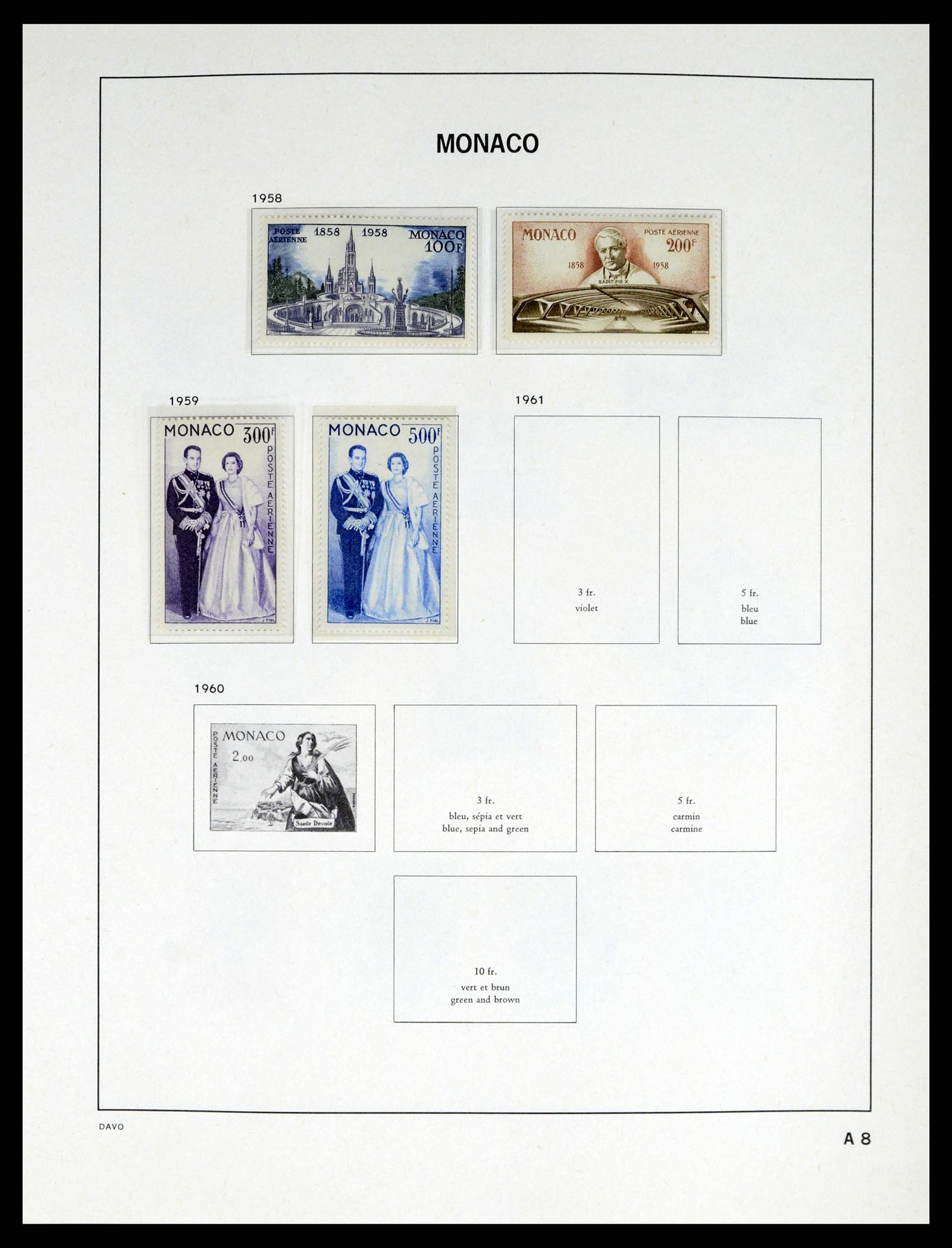38041 0085 - Postzegelverzameling 38041 Monaco 1885-1974.