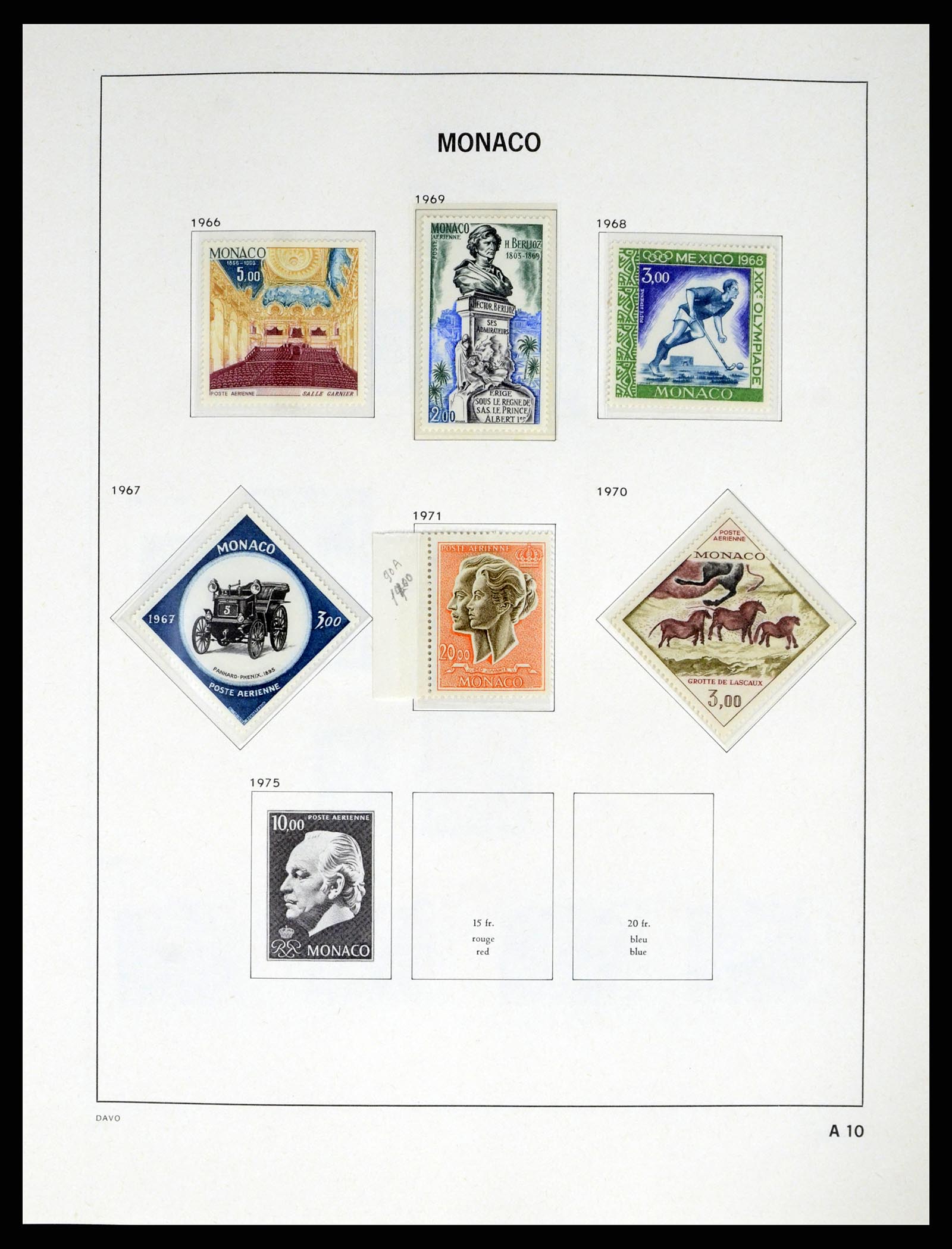 38041 0087 - Postzegelverzameling 38041 Monaco 1885-1974.