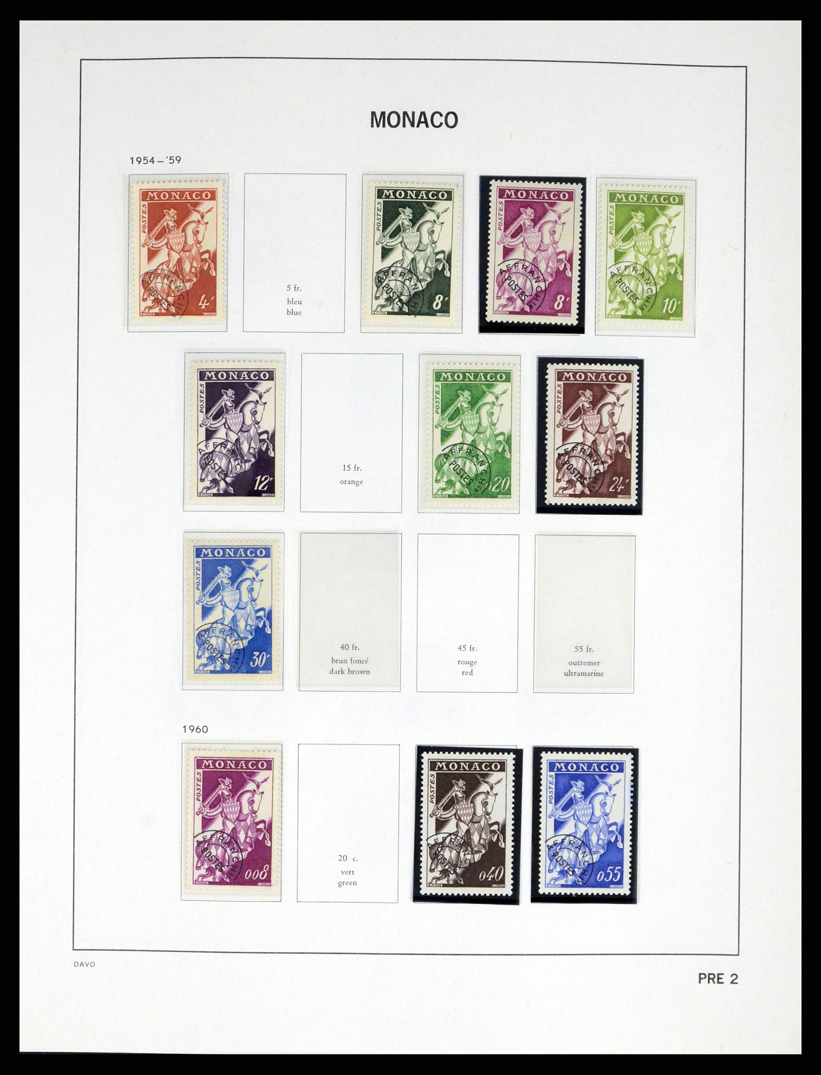 38041 0089 - Postzegelverzameling 38041 Monaco 1885-1974.