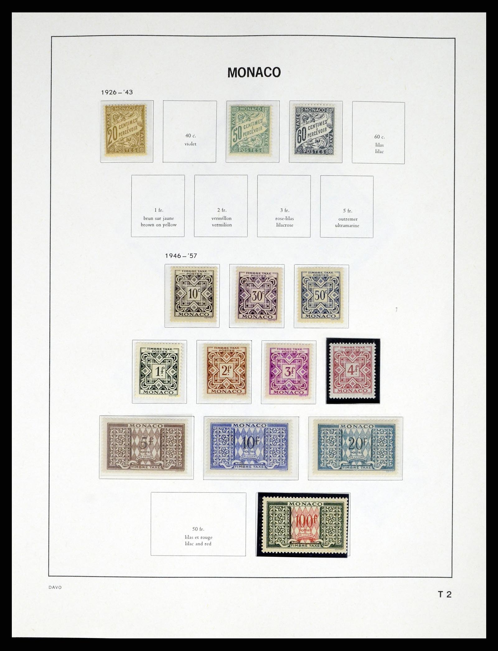 38041 0092 - Postzegelverzameling 38041 Monaco 1885-1974.