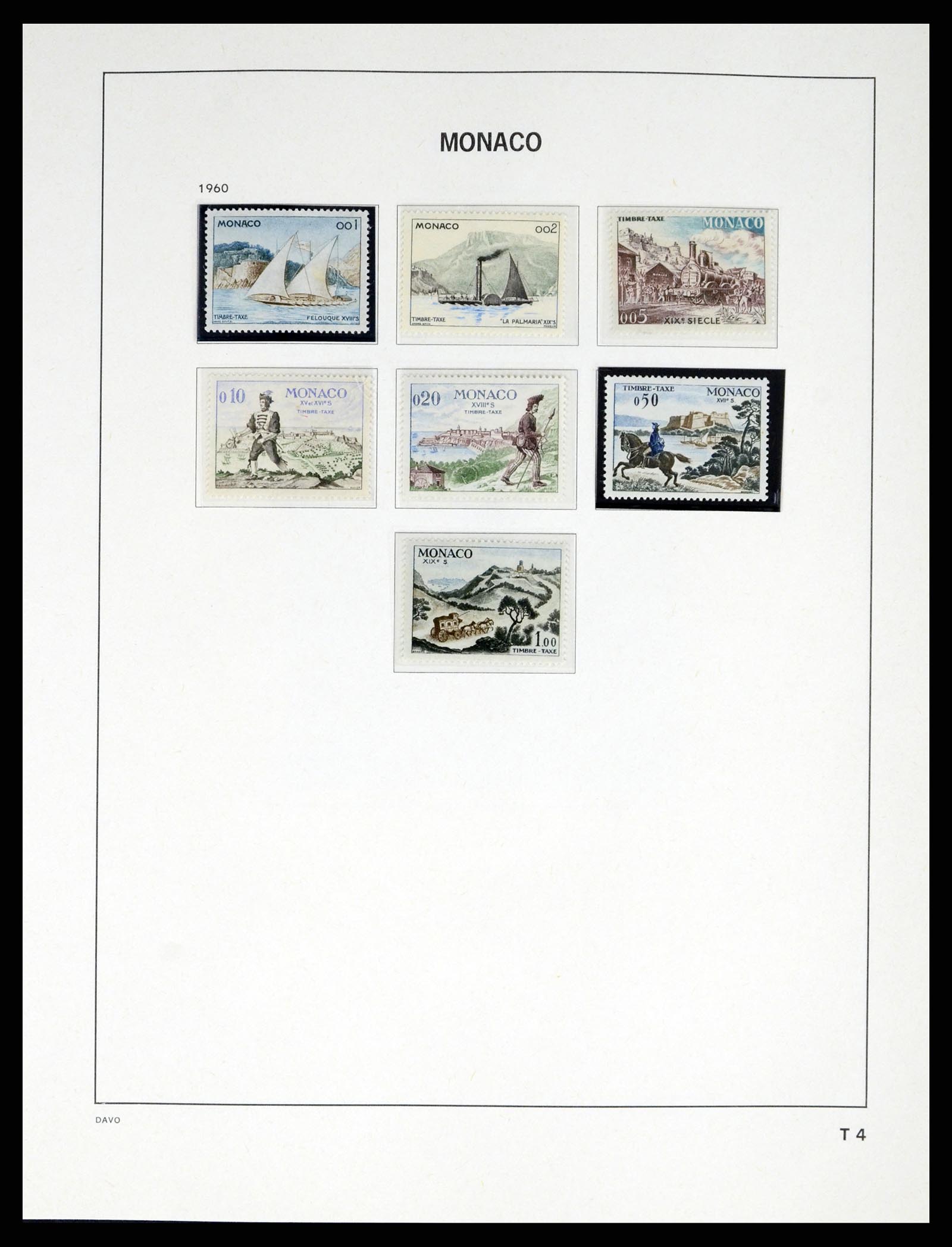 38041 0094 - Postzegelverzameling 38041 Monaco 1885-1974.