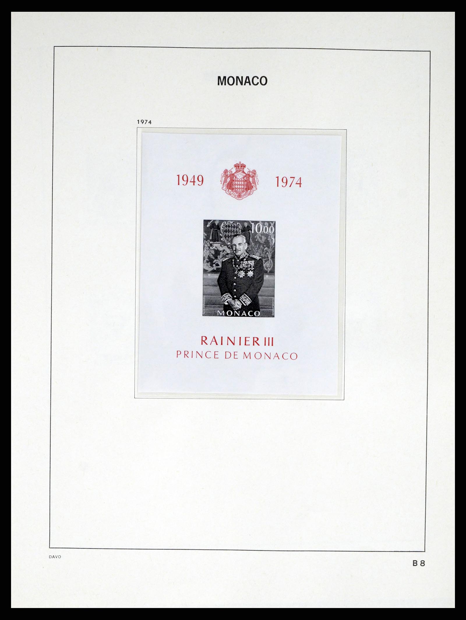 38041 0096 - Postzegelverzameling 38041 Monaco 1885-1974.