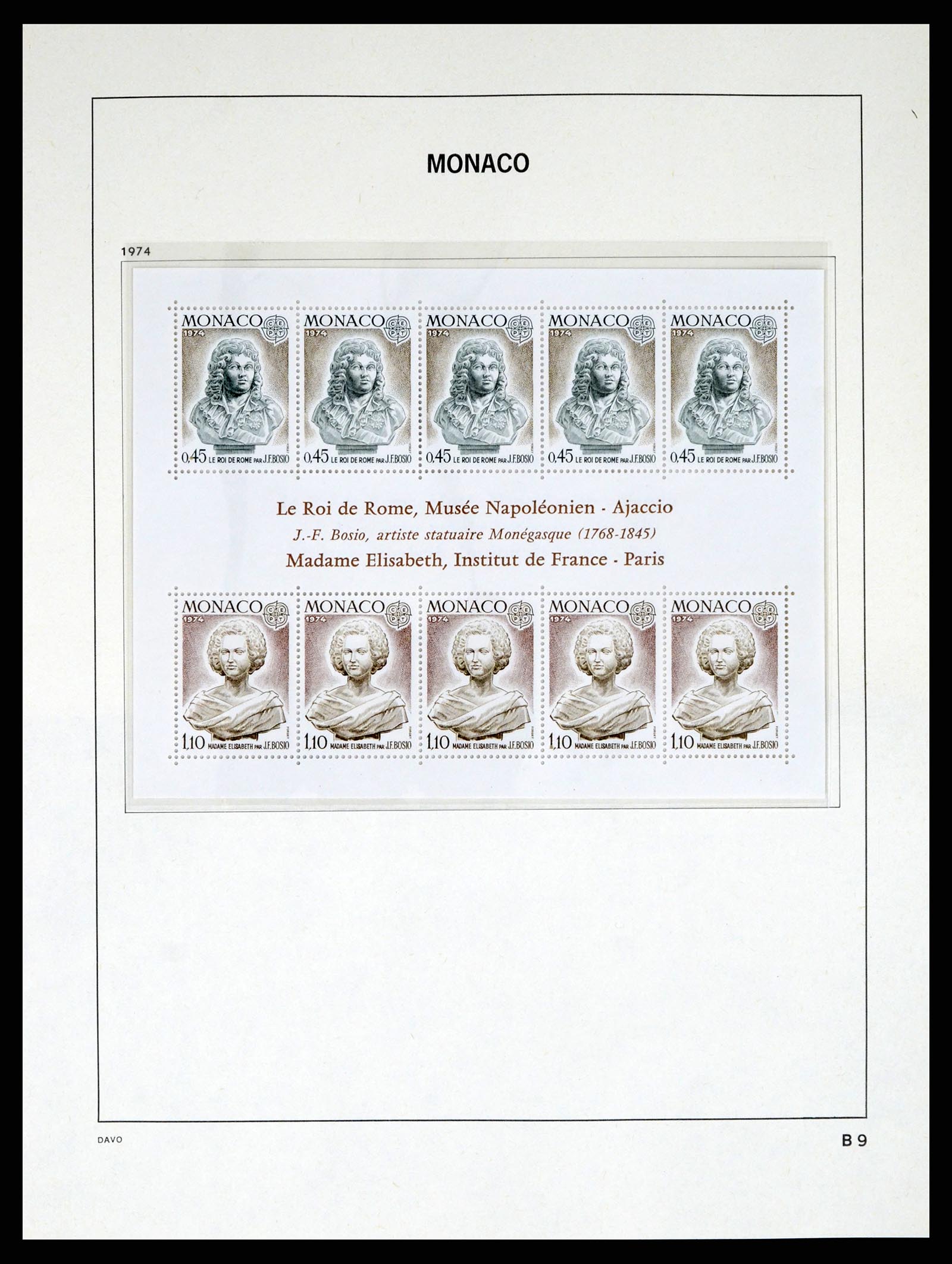 38041 0097 - Stamp collection 38041 Monaco 1885-1974.