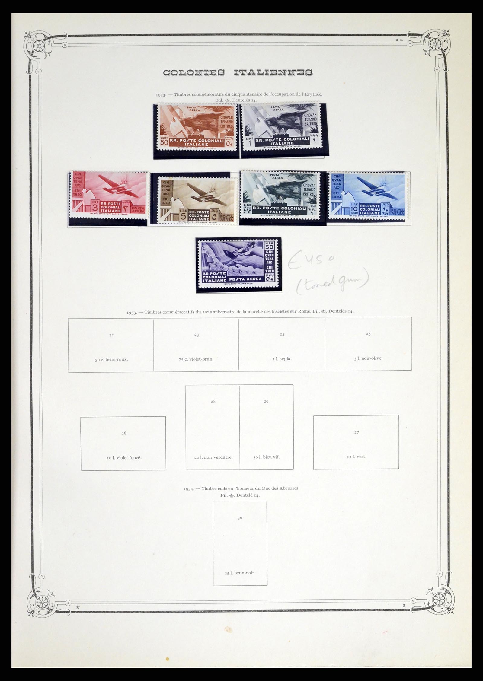 38044 005 - Postzegelverzameling 38044 Italiaanse koloniën 1874-1955.