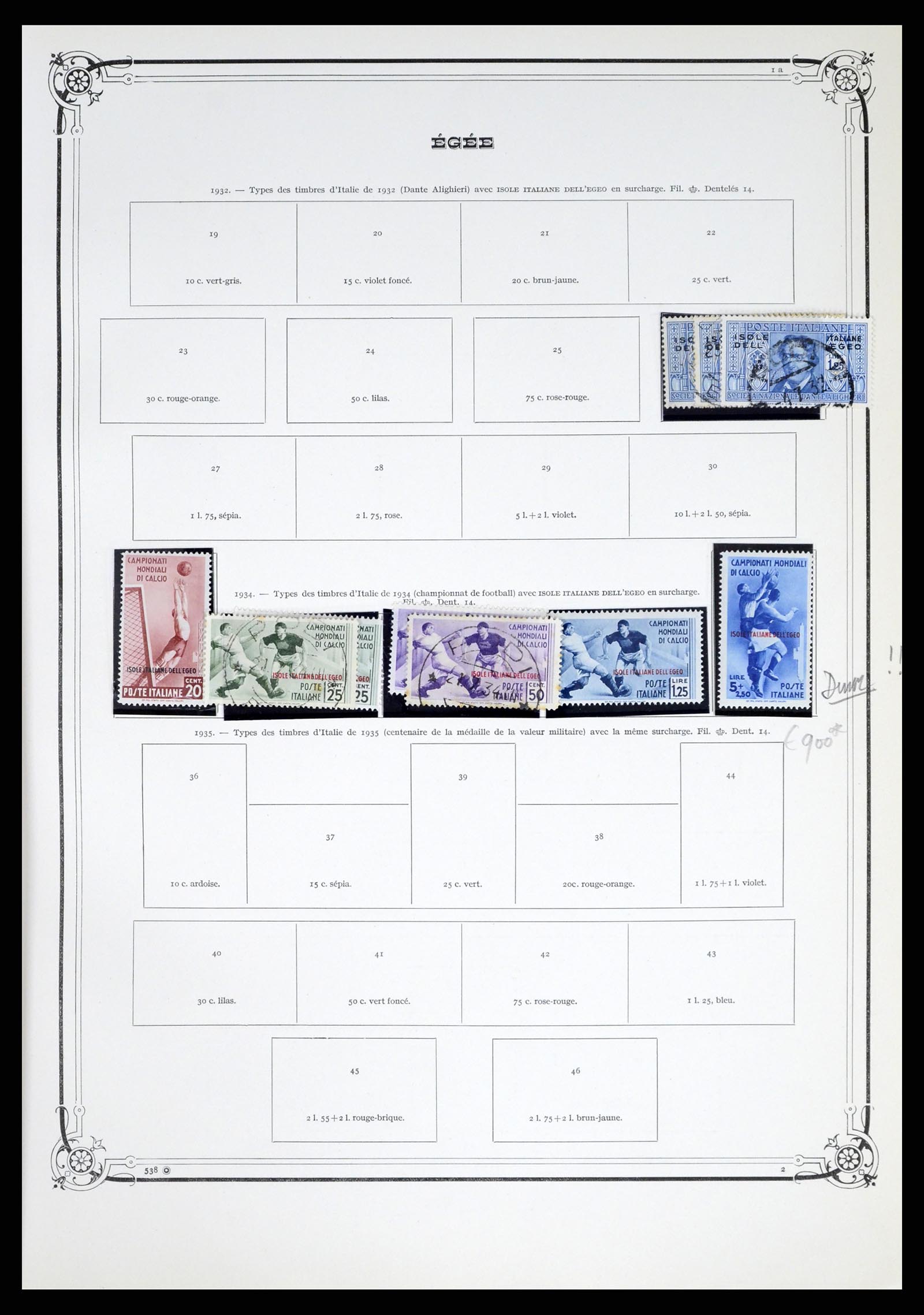 38044 010 - Postzegelverzameling 38044 Italiaanse koloniën 1874-1955.