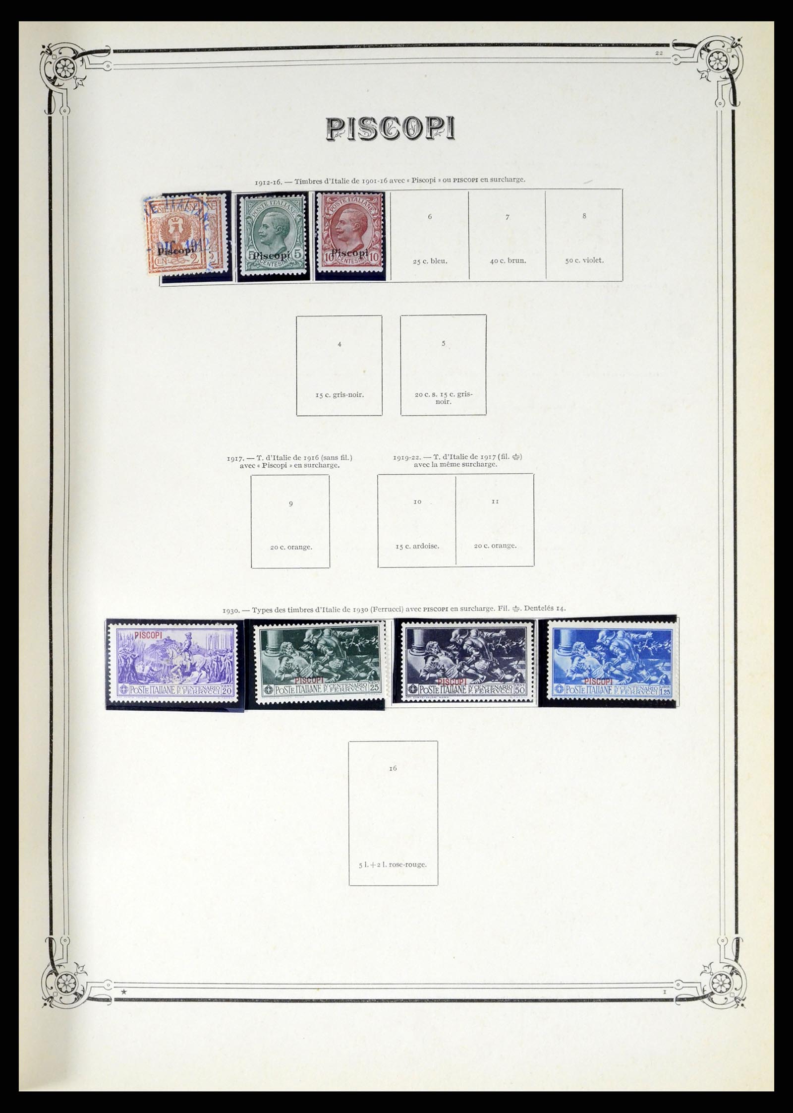 38044 022 - Postzegelverzameling 38044 Italiaanse koloniën 1874-1955.