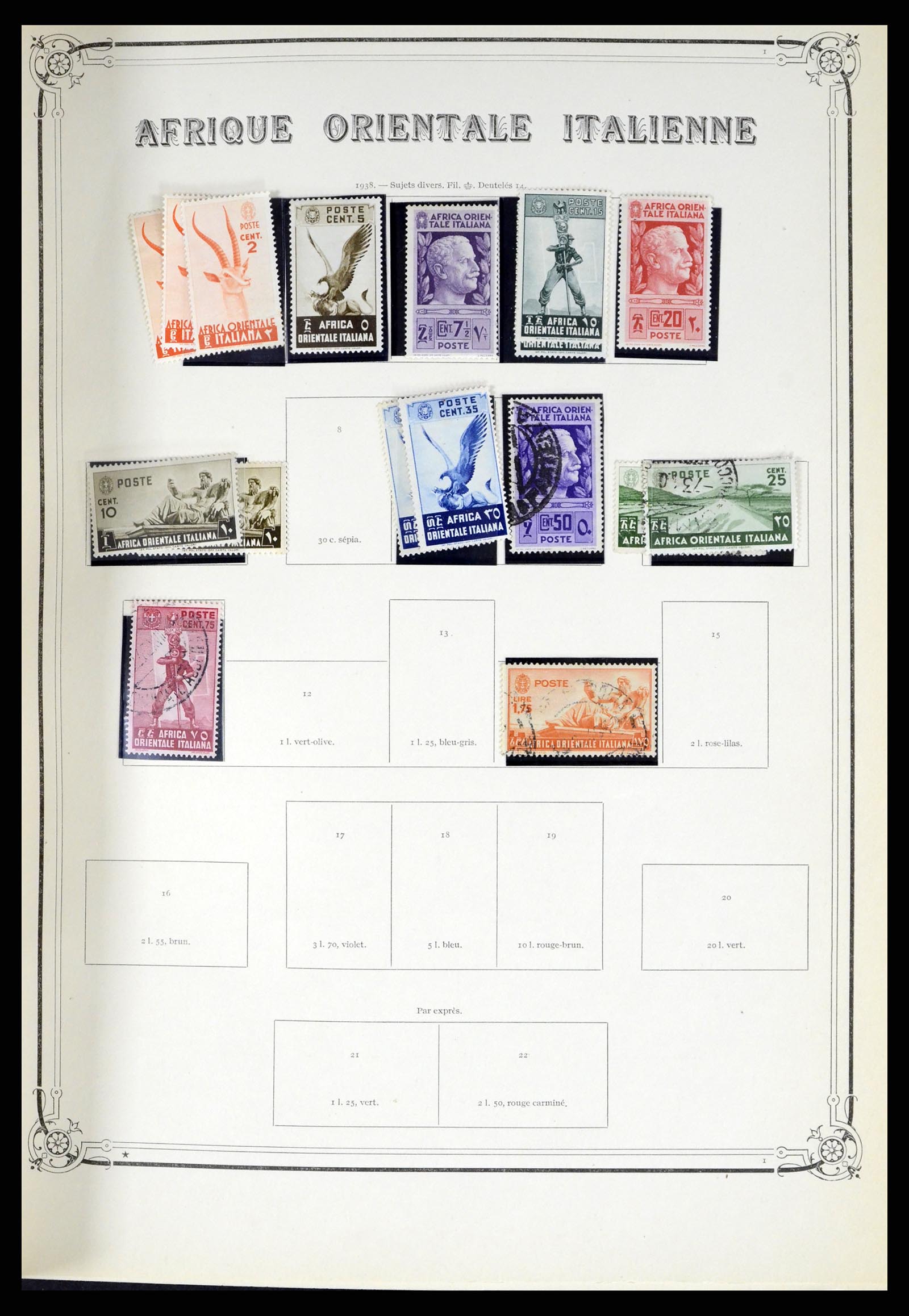 38044 039 - Postzegelverzameling 38044 Italiaanse koloniën 1874-1955.