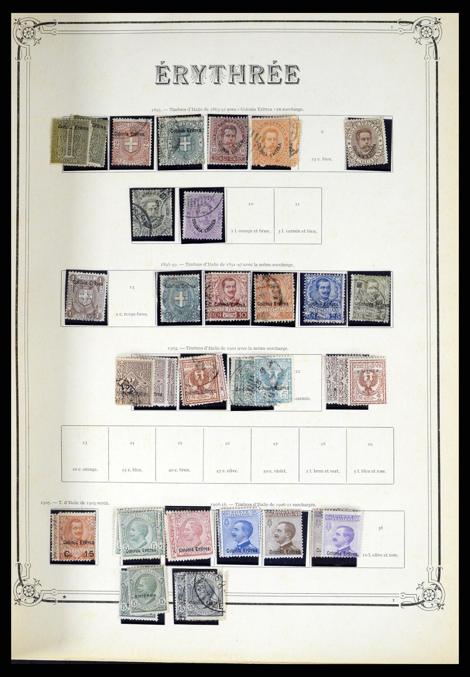 38044 041 - Postzegelverzameling 38044 Italiaanse koloniën 1874-1955.