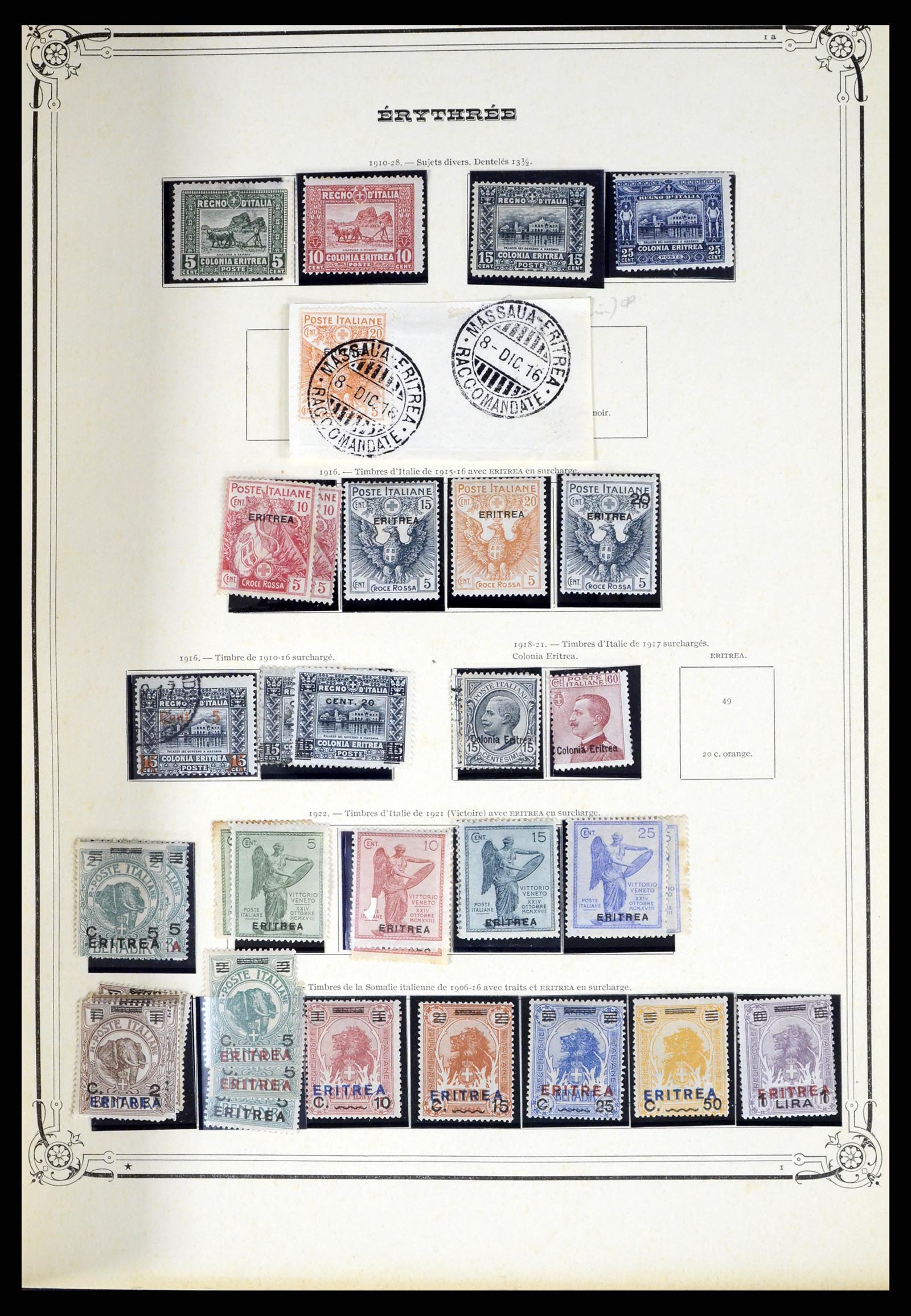 38044 042 - Postzegelverzameling 38044 Italiaanse koloniën 1874-1955.