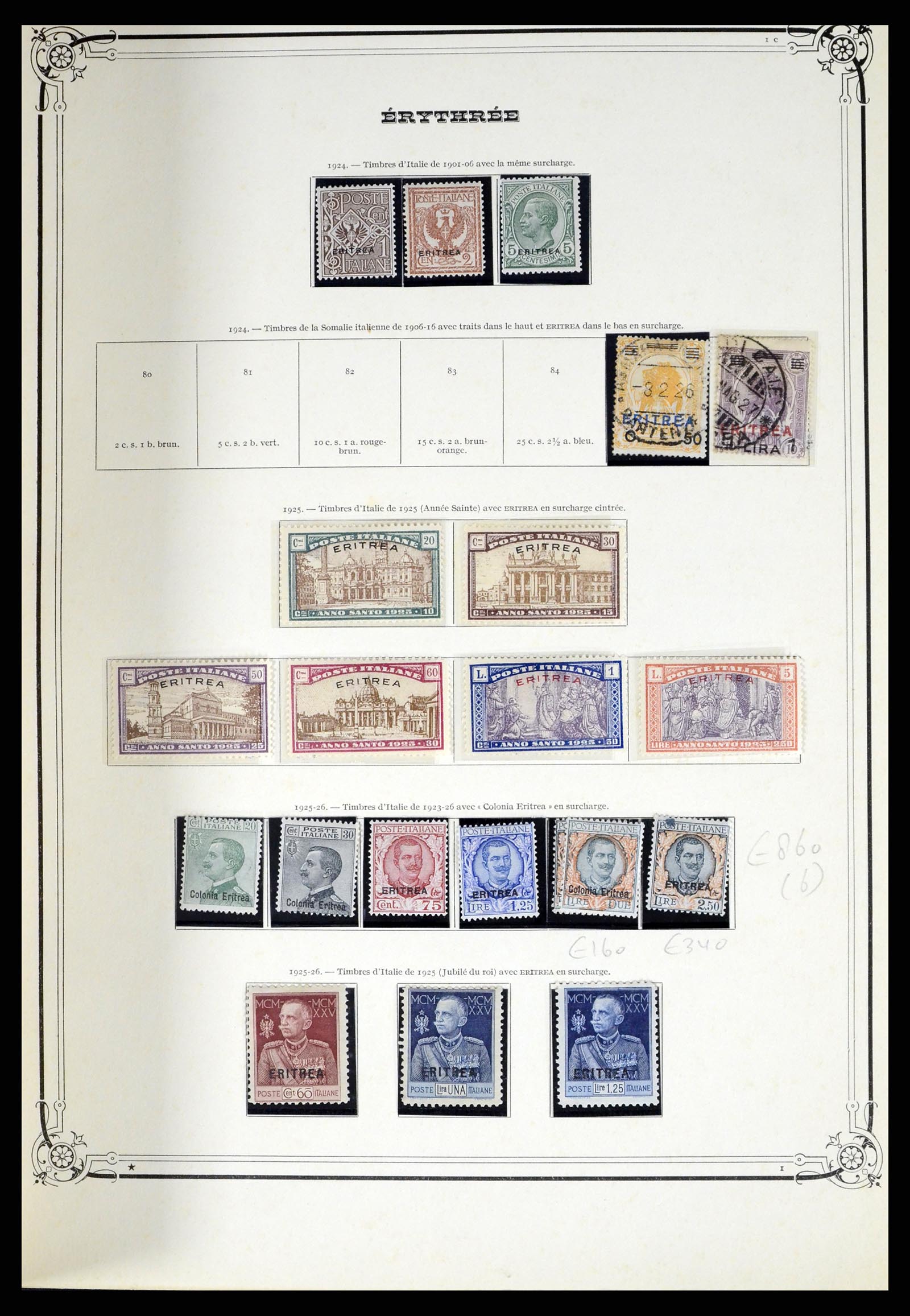 38044 044 - Postzegelverzameling 38044 Italiaanse koloniën 1874-1955.