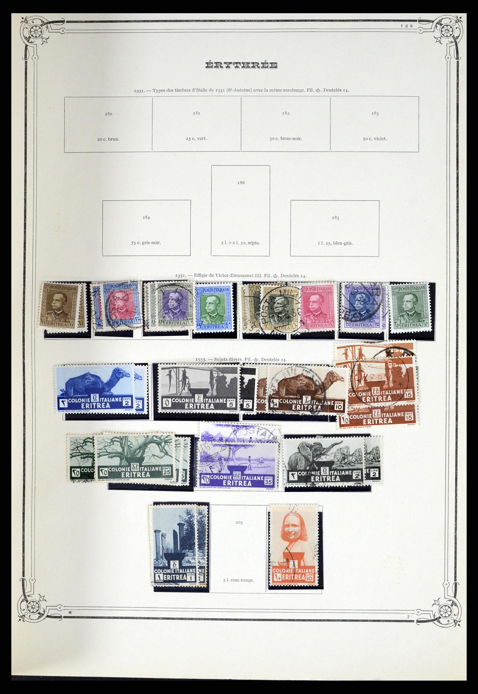 38044 048 - Postzegelverzameling 38044 Italiaanse koloniën 1874-1955.