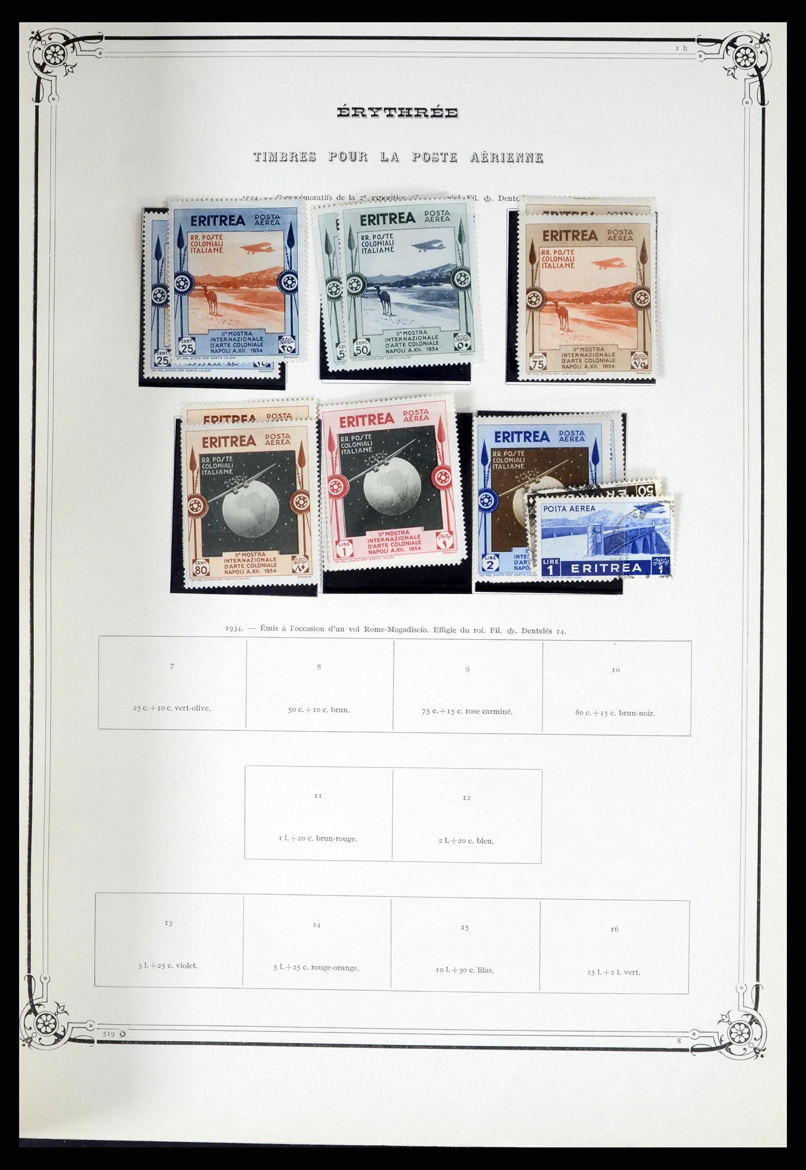 38044 050 - Postzegelverzameling 38044 Italiaanse koloniën 1874-1955.