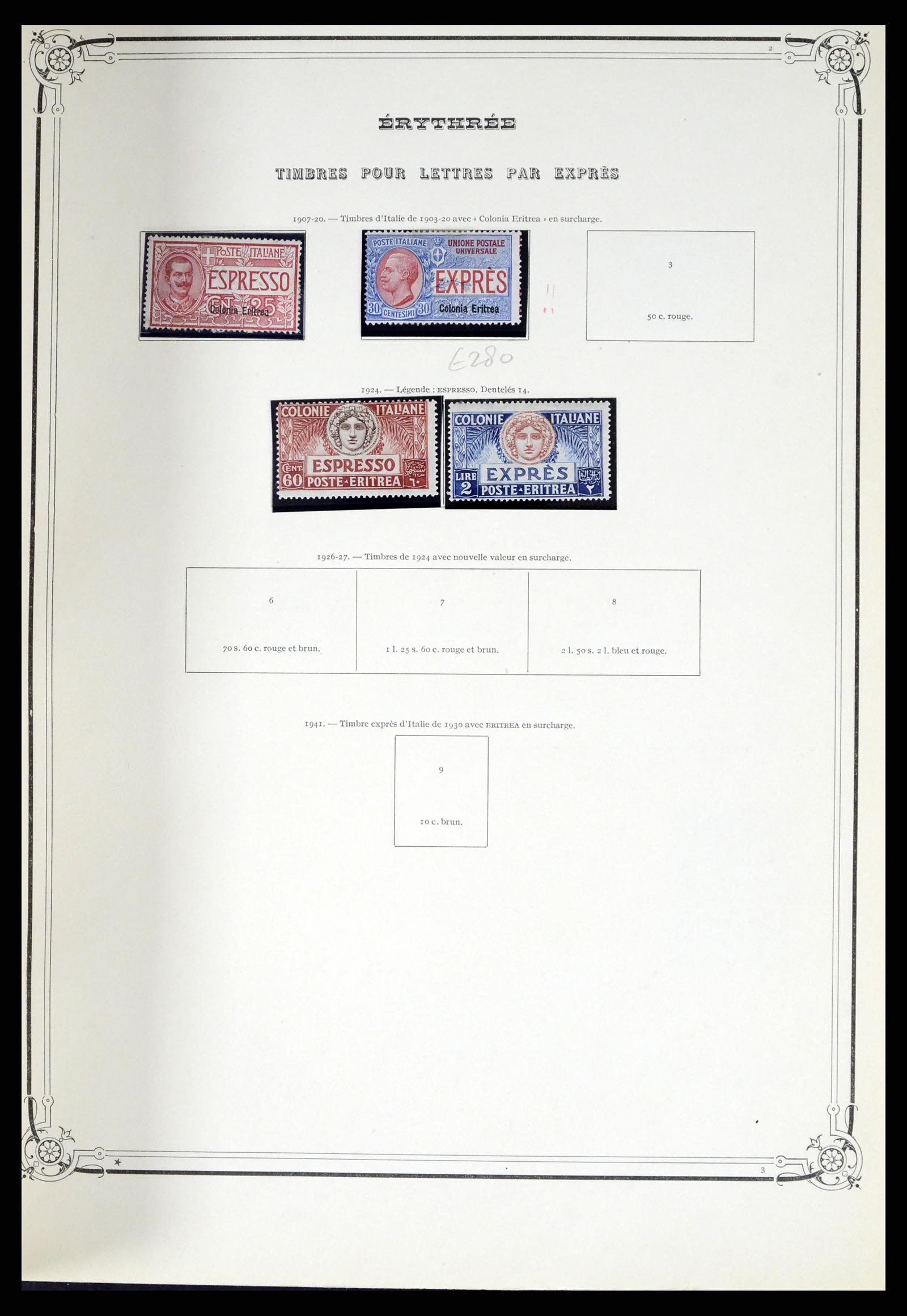 38044 052 - Postzegelverzameling 38044 Italiaanse koloniën 1874-1955.