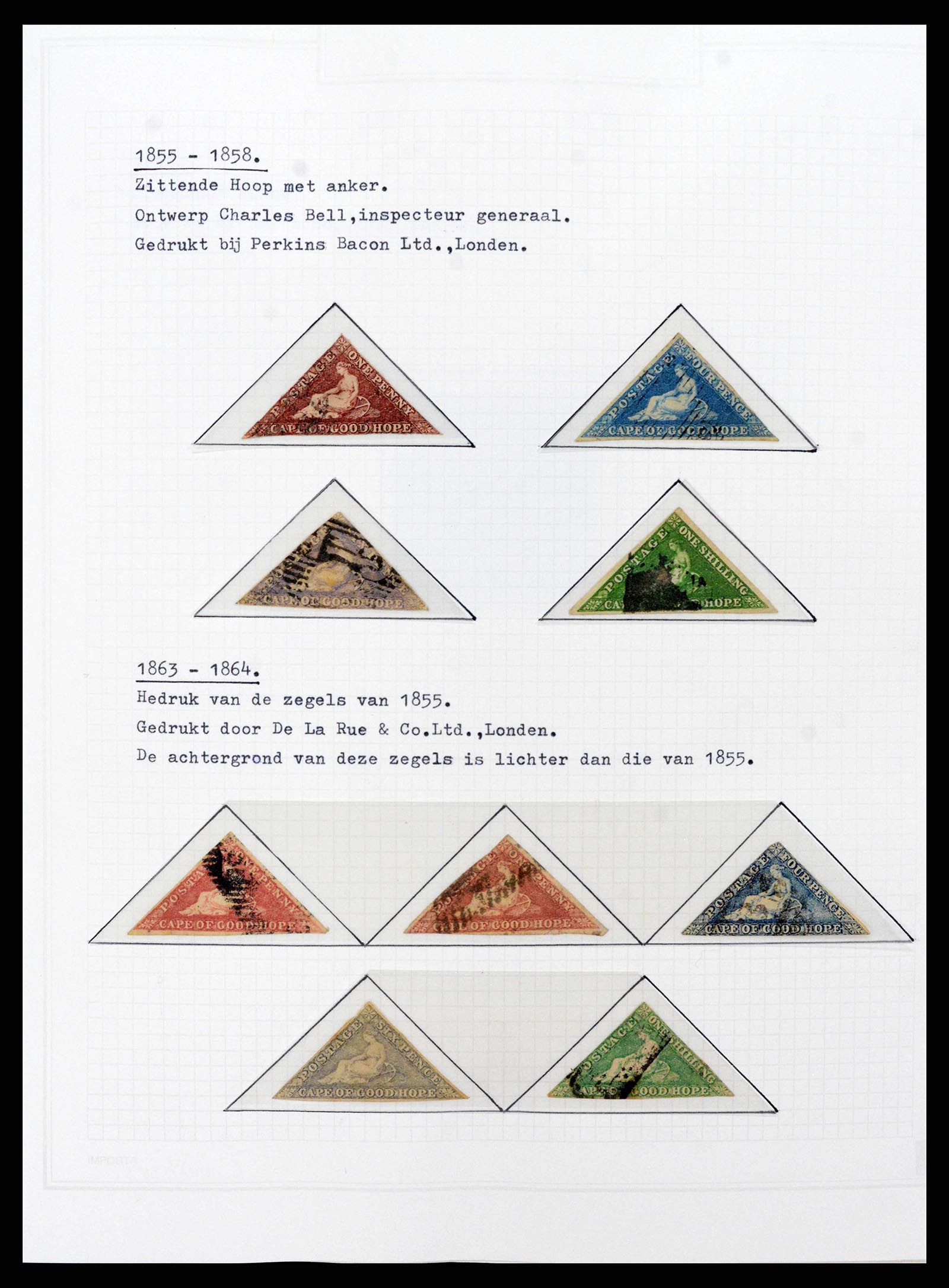 38050 0001 - Postzegelverzameling 38050 Zuid Afrika en gebieden 1855-2008.