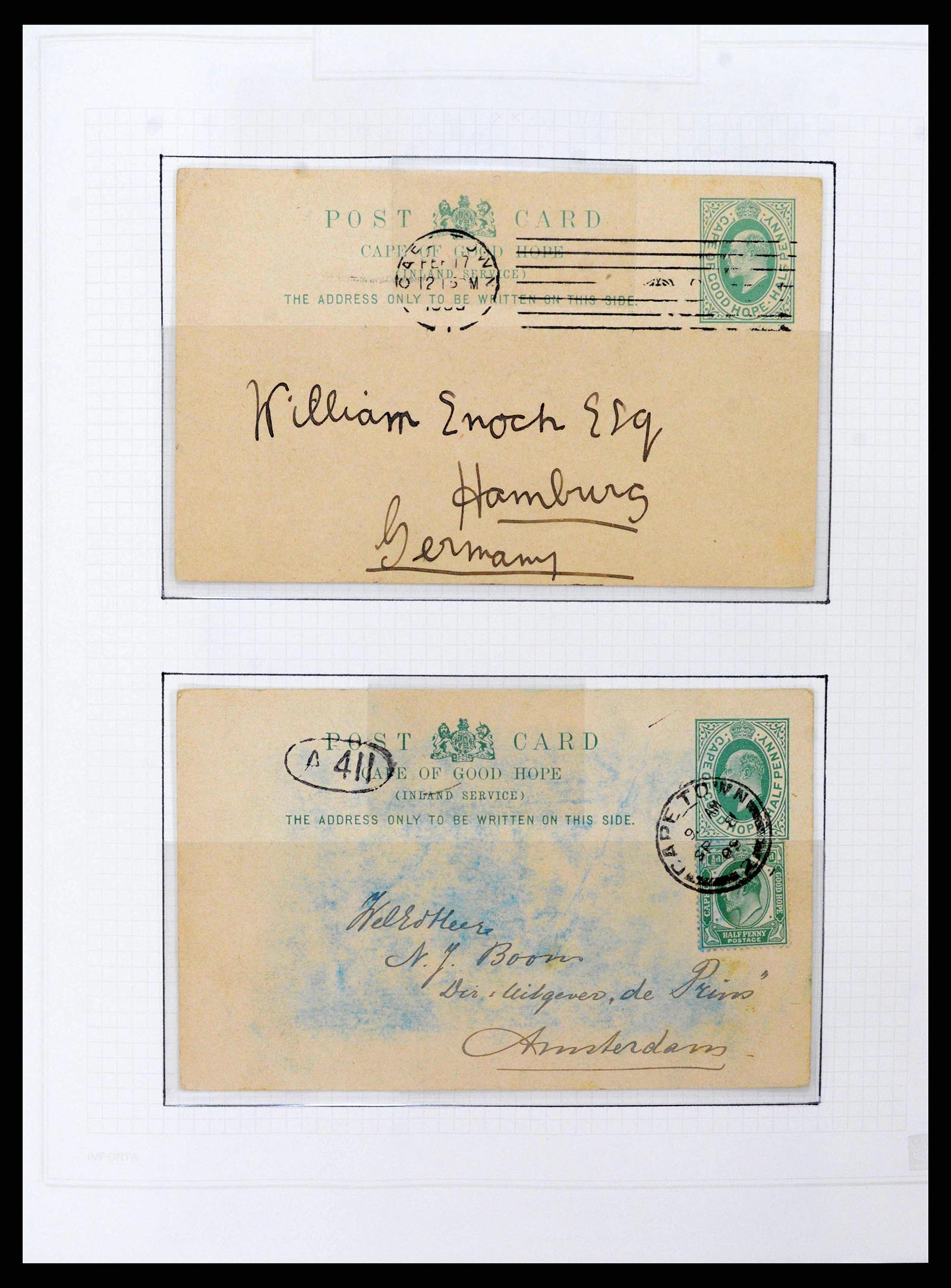 38050 0012 - Postzegelverzameling 38050 Zuid Afrika en gebieden 1855-2008.