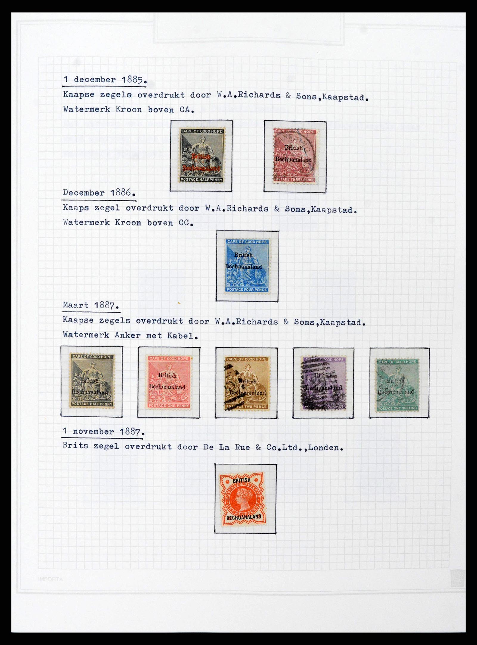 38050 0016 - Postzegelverzameling 38050 Zuid Afrika en gebieden 1855-2008.
