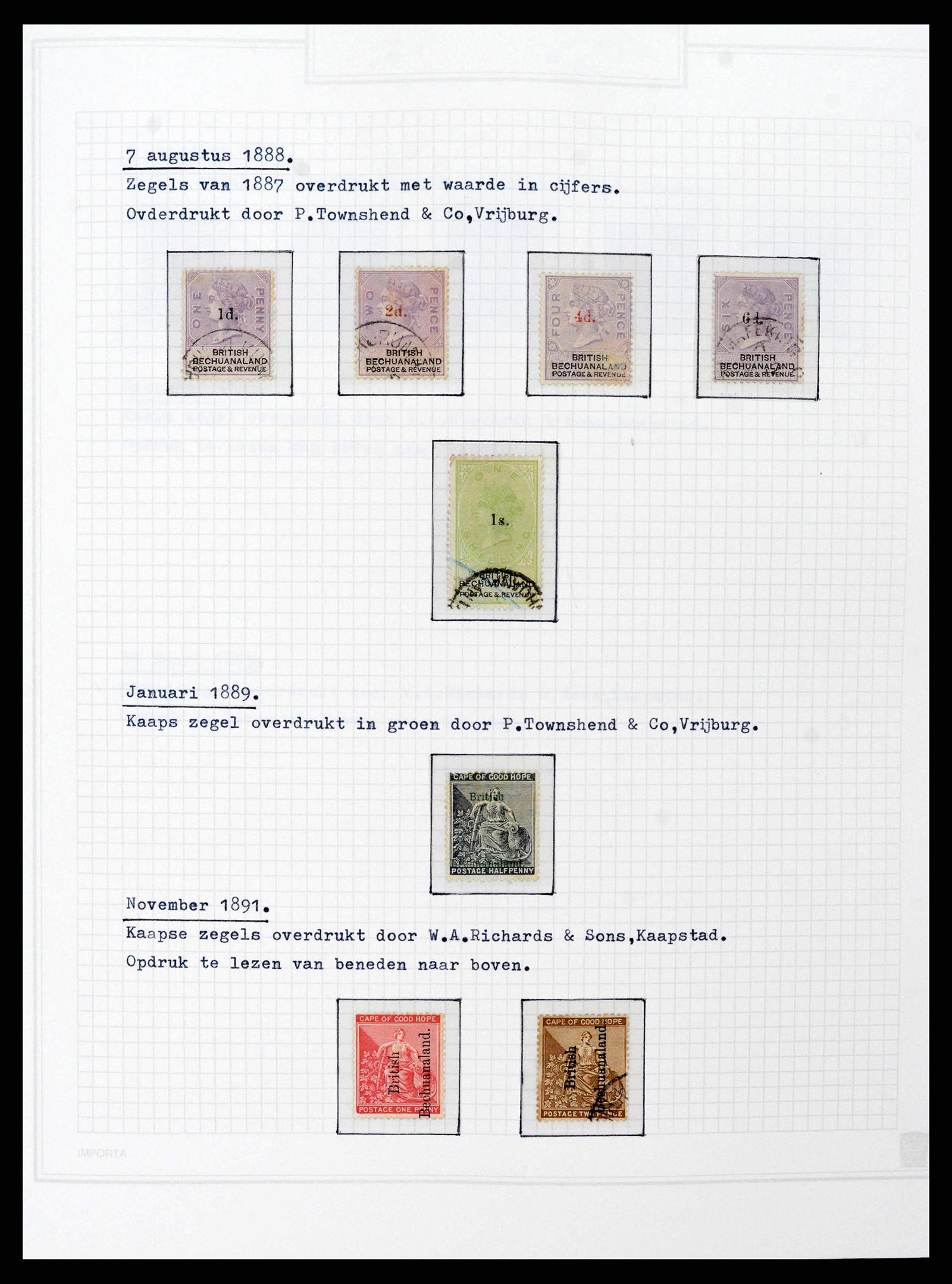38050 0018 - Postzegelverzameling 38050 Zuid Afrika en gebieden 1855-2008.