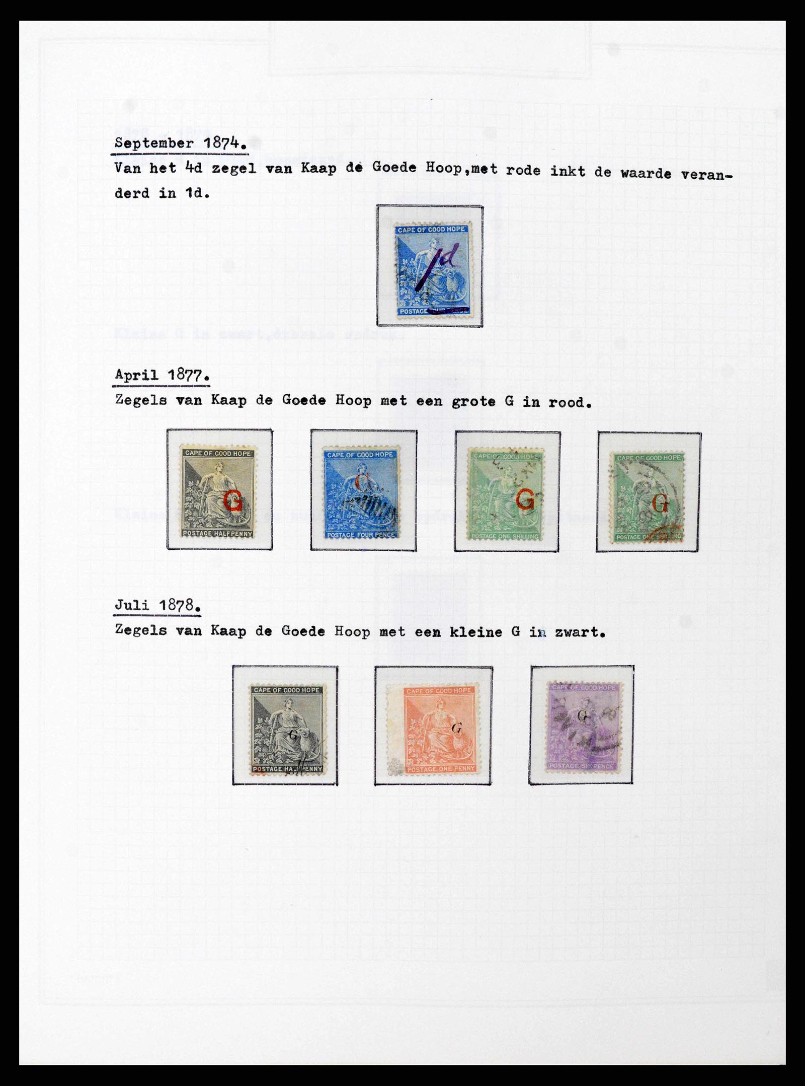 38050 0020 - Postzegelverzameling 38050 Zuid Afrika en gebieden 1855-2008.