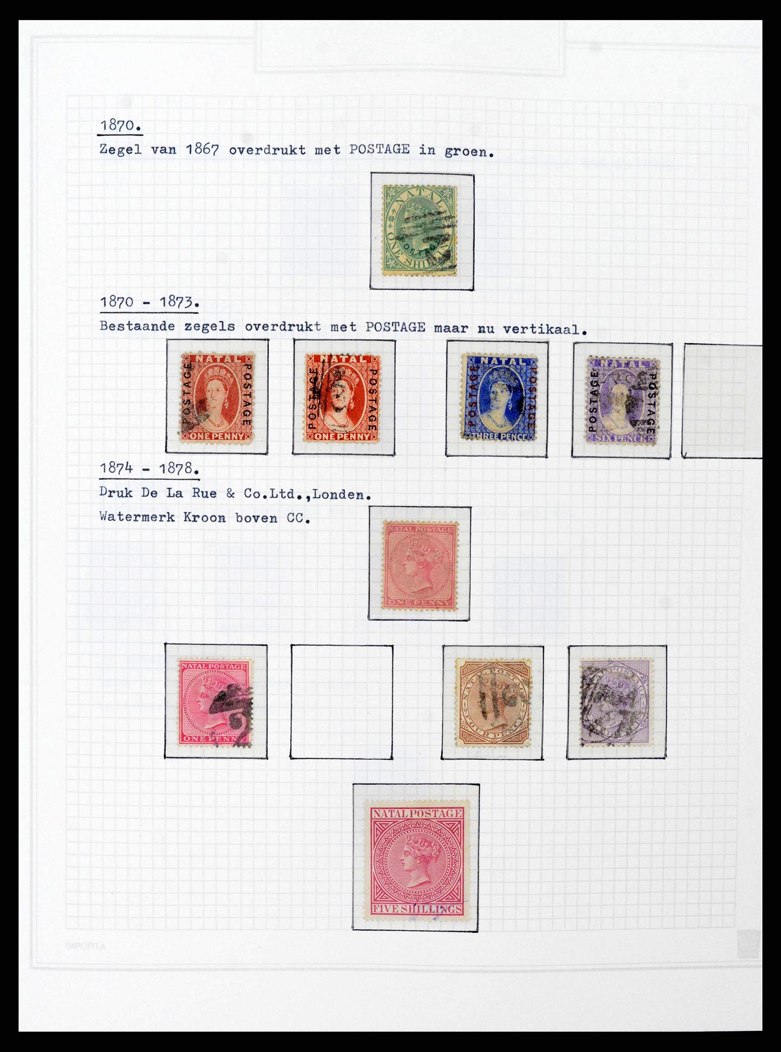 38050 0027 - Postzegelverzameling 38050 Zuid Afrika en gebieden 1855-2008.