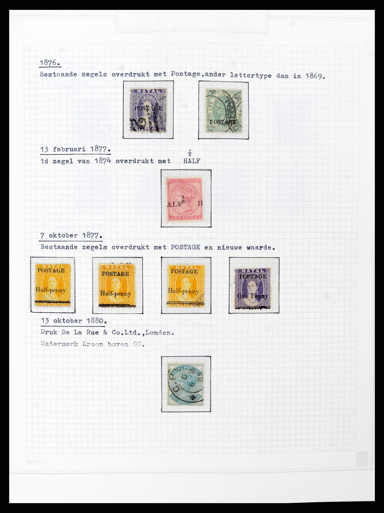 38050 0028 - Postzegelverzameling 38050 Zuid Afrika en gebieden 1855-2008.