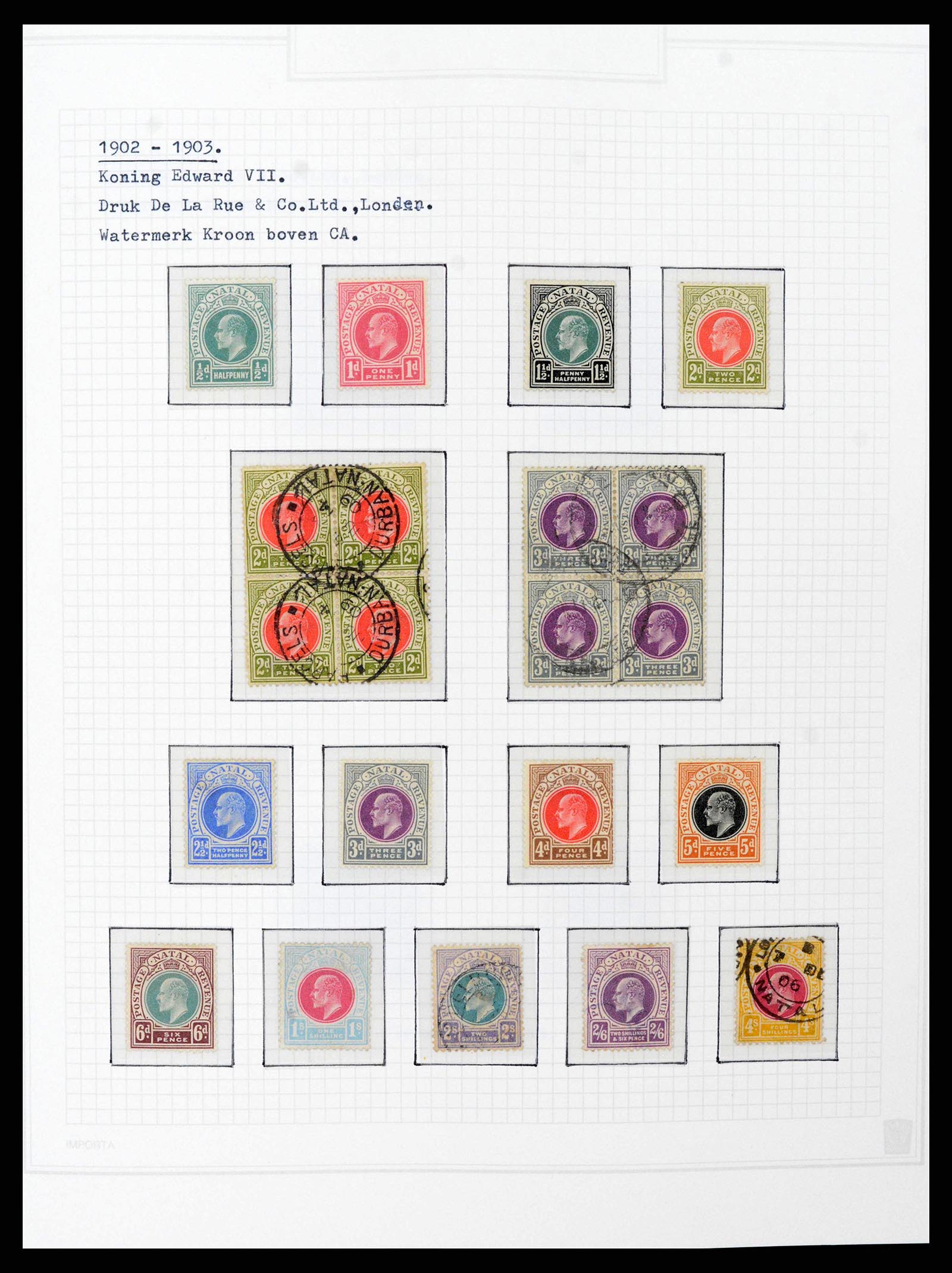 38050 0032 - Postzegelverzameling 38050 Zuid Afrika en gebieden 1855-2008.