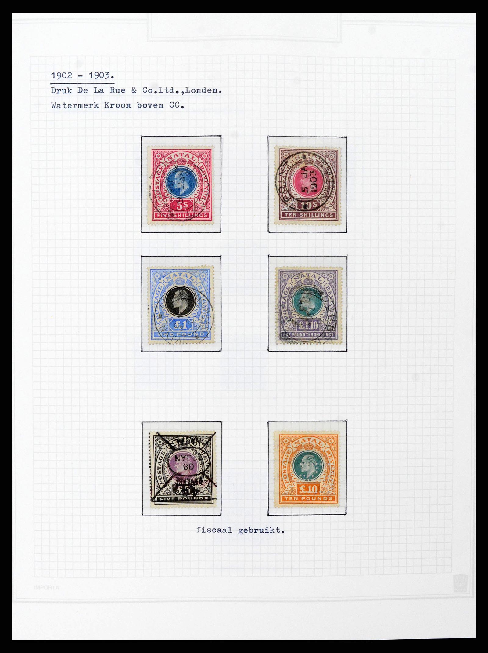 38050 0033 - Postzegelverzameling 38050 Zuid Afrika en gebieden 1855-2008.