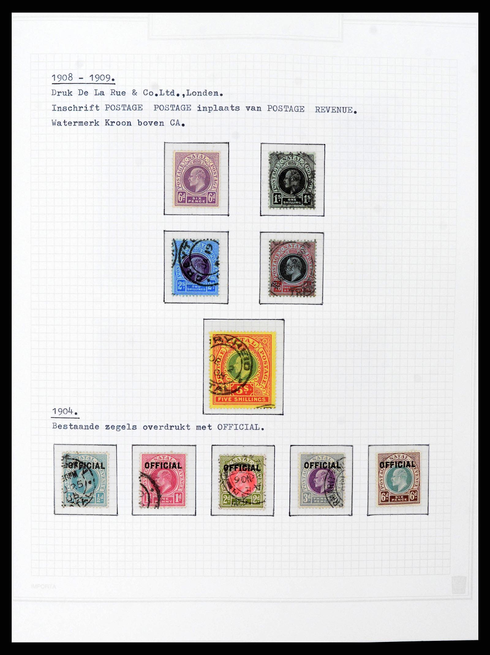 38050 0035 - Postzegelverzameling 38050 Zuid Afrika en gebieden 1855-2008.