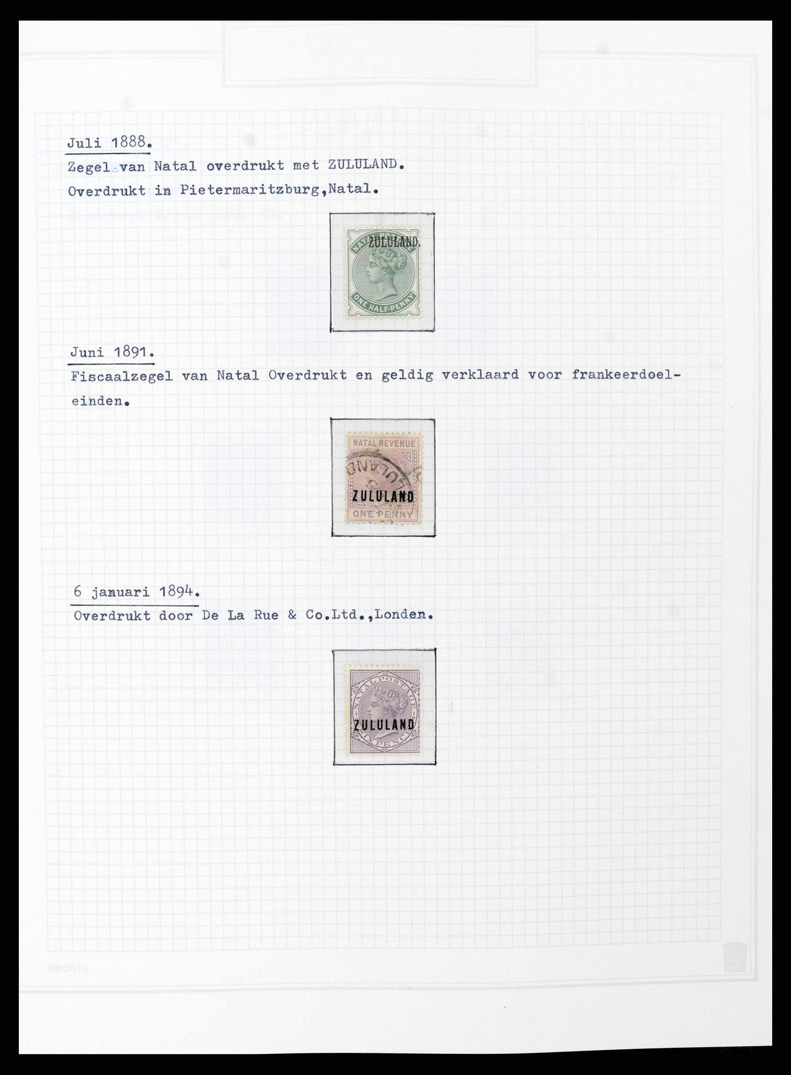 38050 0040 - Postzegelverzameling 38050 Zuid Afrika en gebieden 1855-2008.