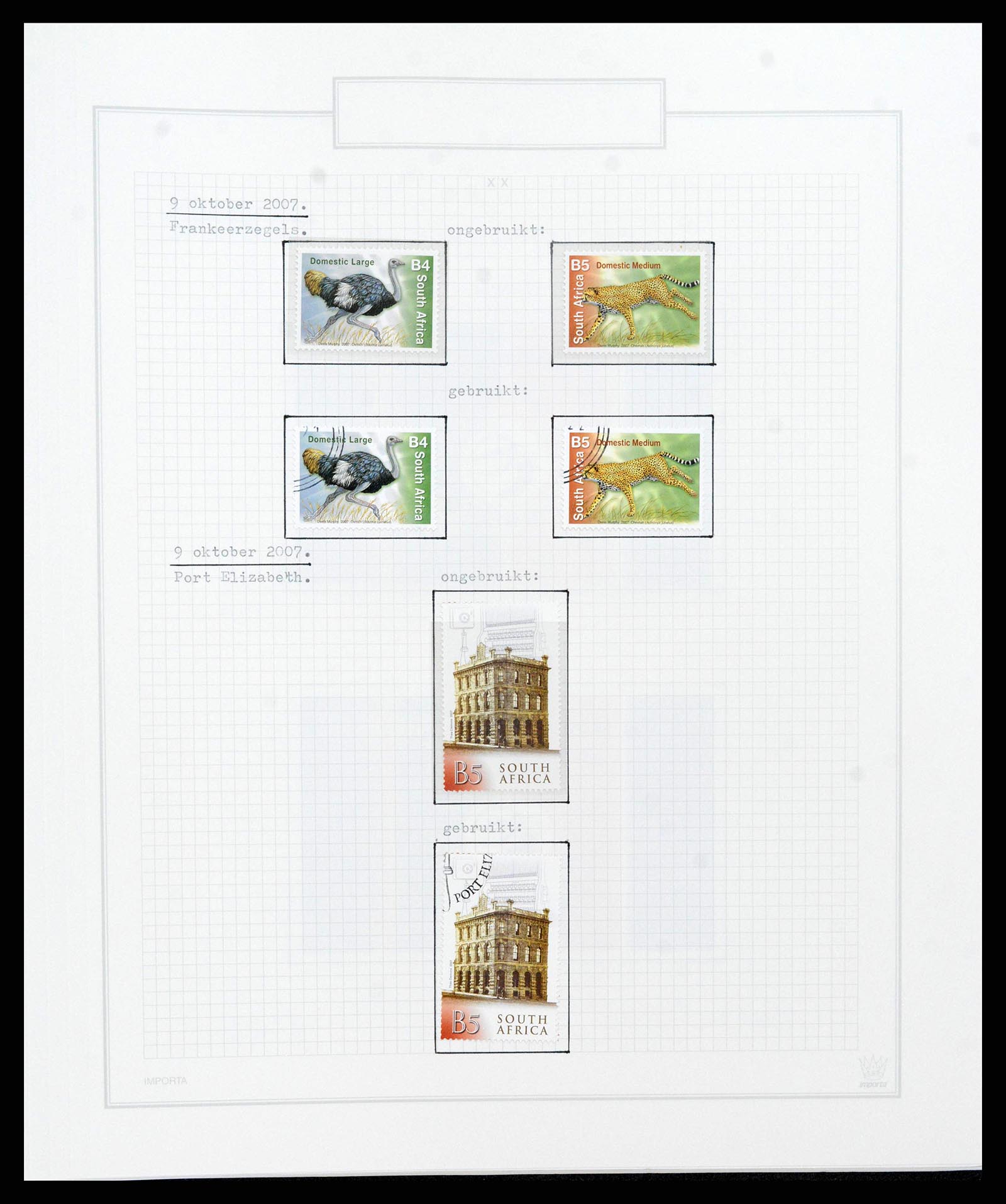 38050 0748 - Stamp collection 38050 South Africa and territories 1855-2008.