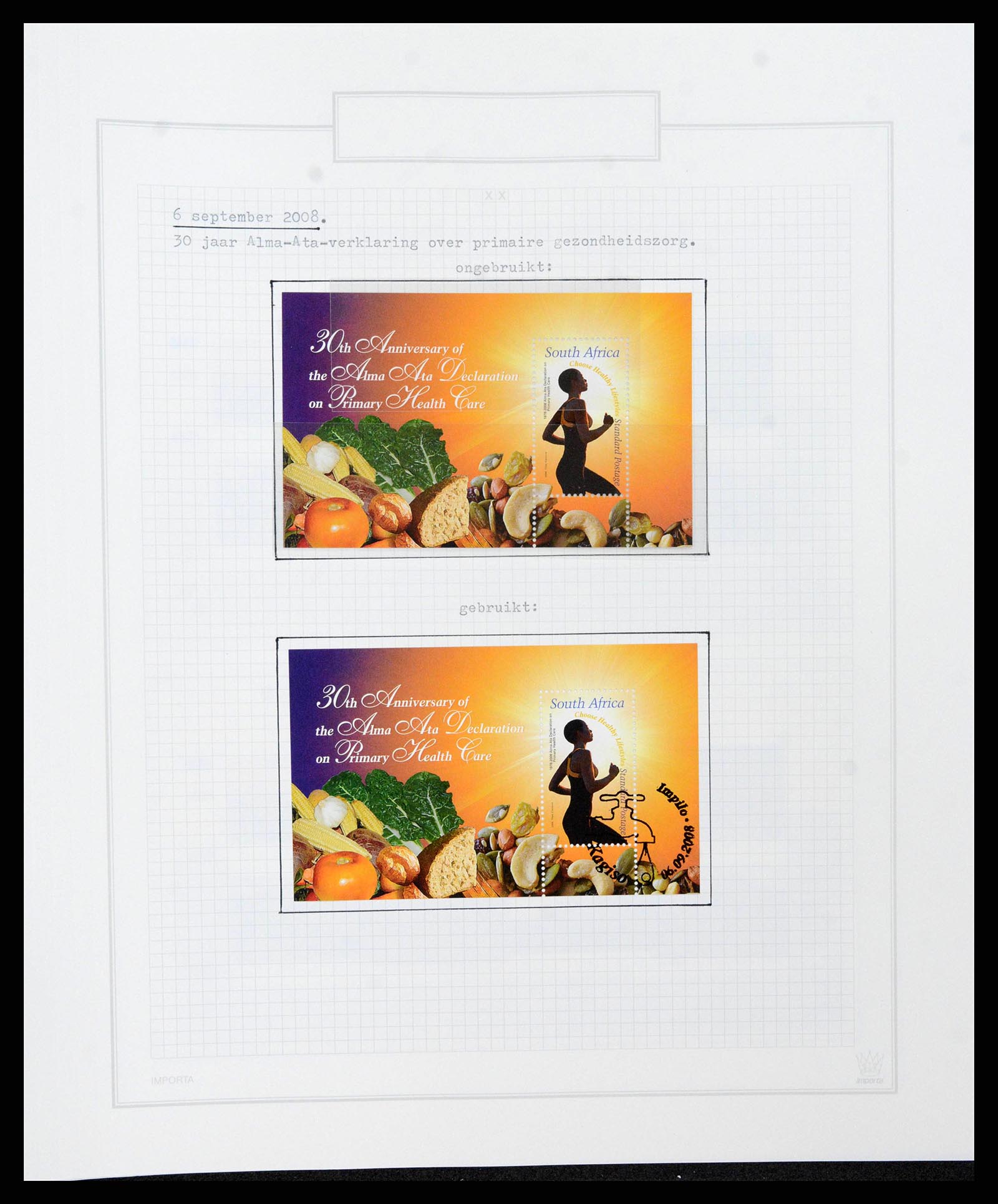 38050 0762 - Postzegelverzameling 38050 Zuid Afrika en gebieden 1855-2008.