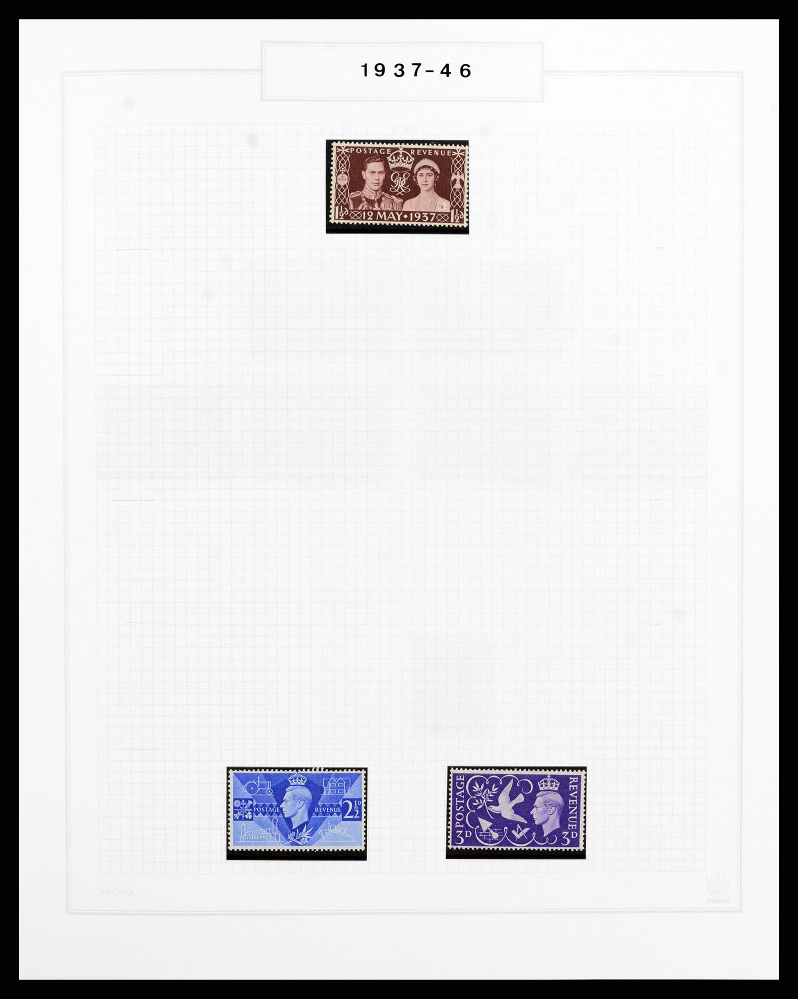 38051 003 - Postzegelverzameling 38051 Engeland 1924-1992.