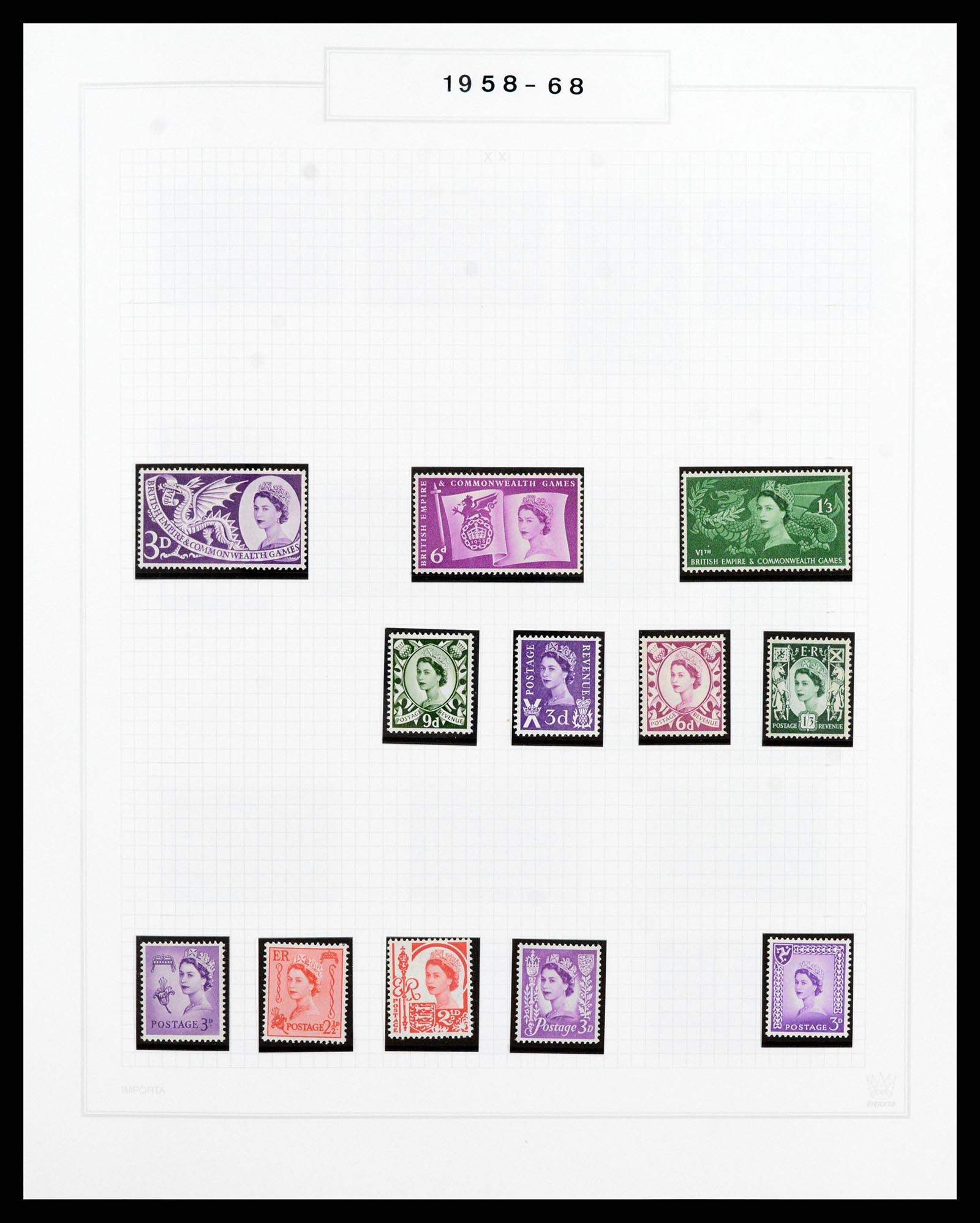 38051 007 - Postzegelverzameling 38051 Engeland 1924-1992.