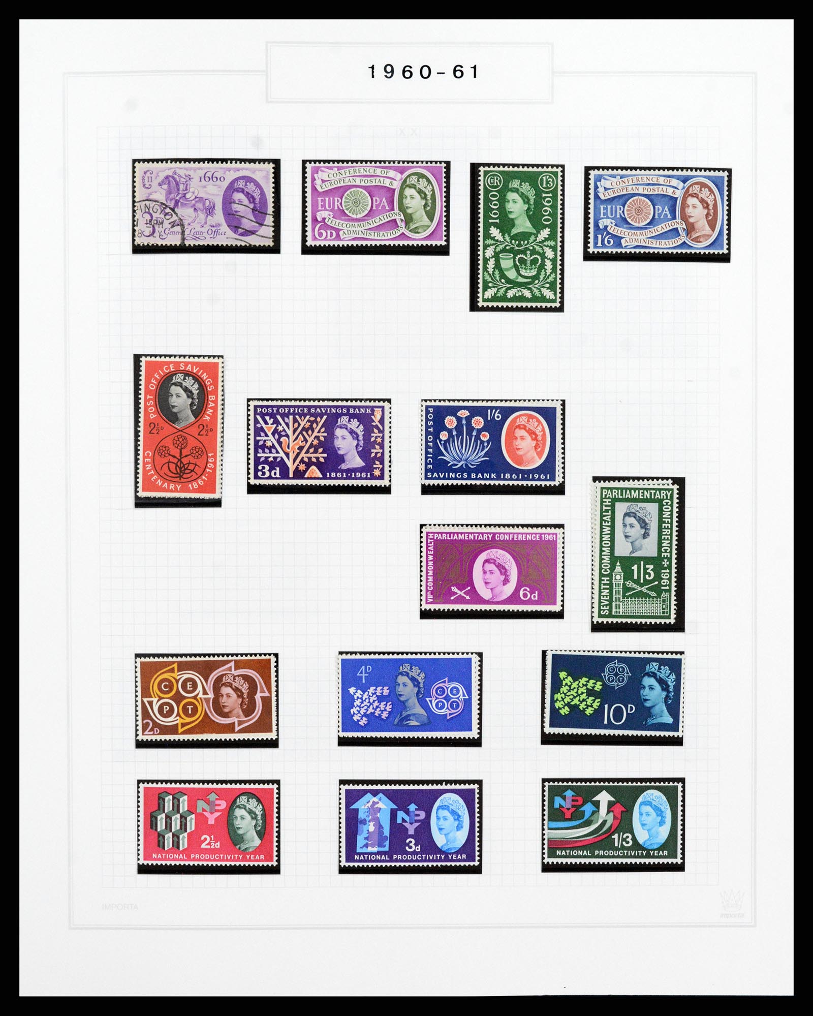 38051 008 - Postzegelverzameling 38051 Engeland 1924-1992.